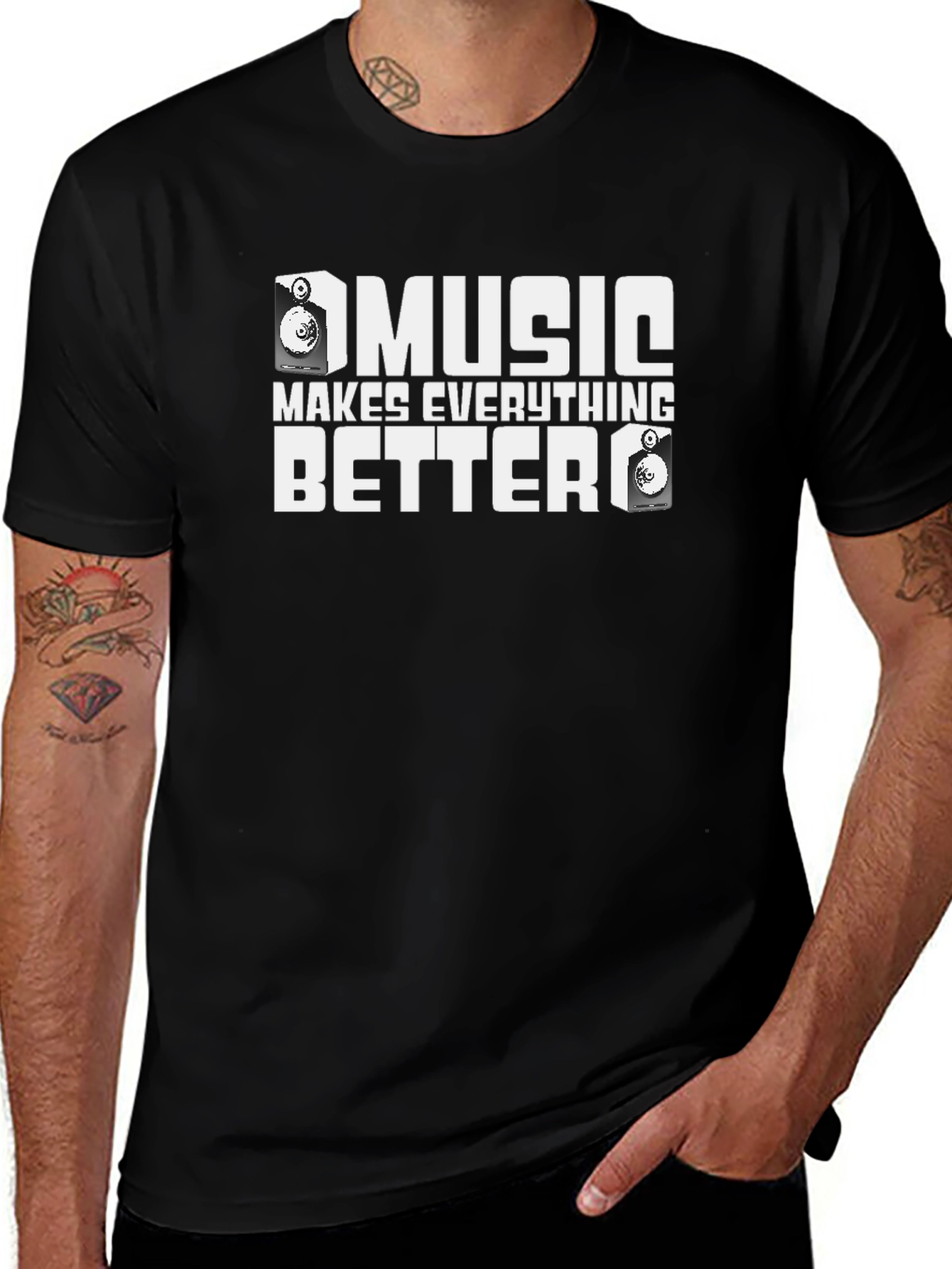 Music Makes Everything Better Graphic T-Shirt