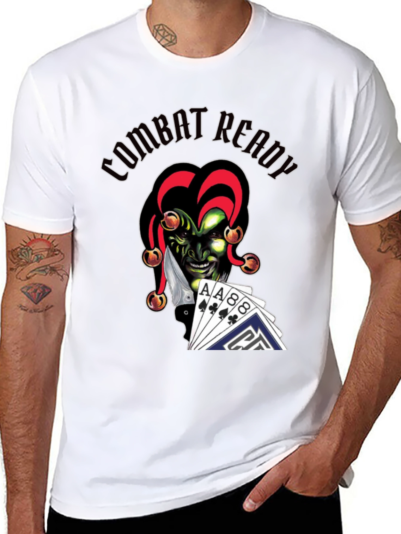 Combat Ready Joker Graphic T-Shirt