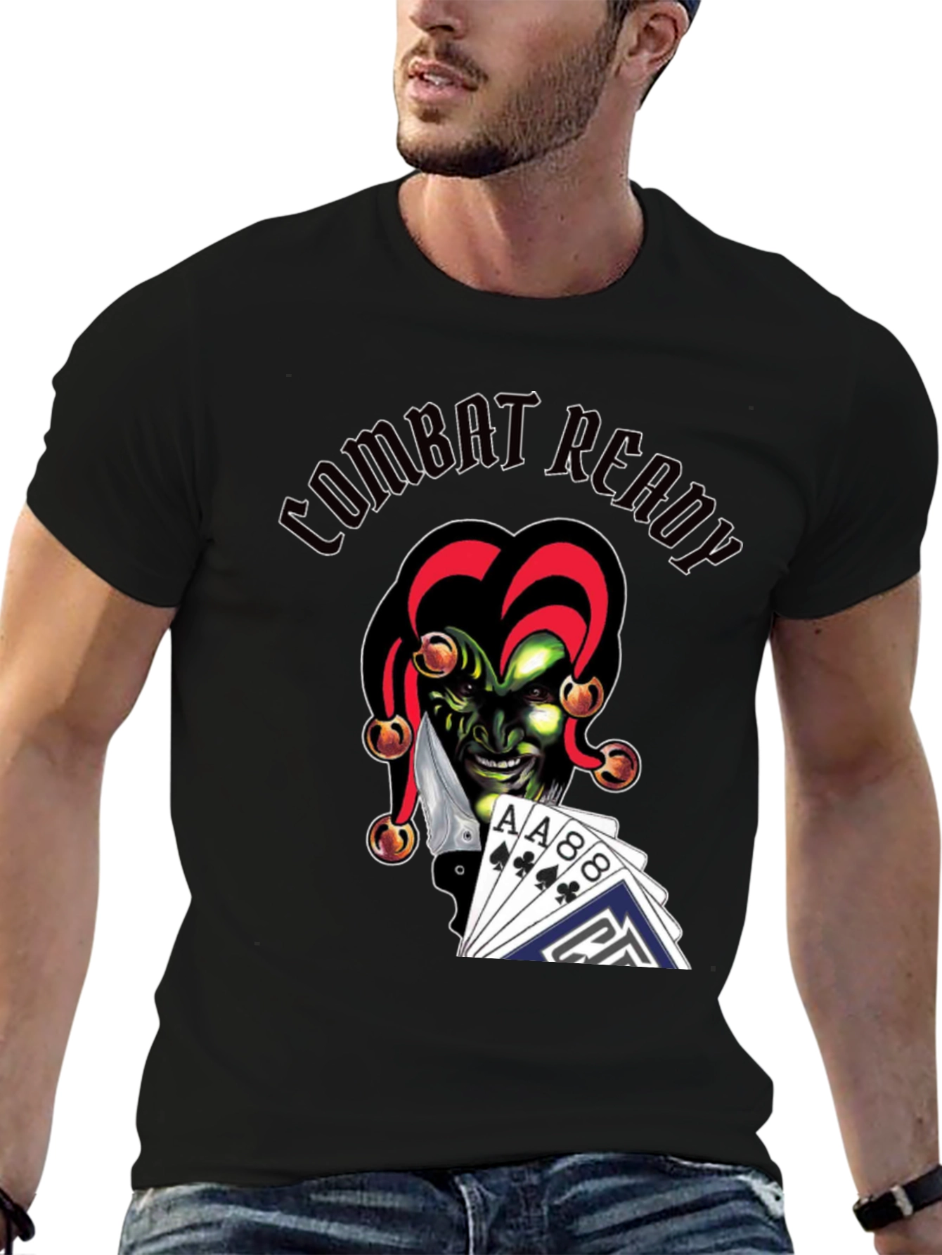 Combat Ready Joker Graphic T-Shirt