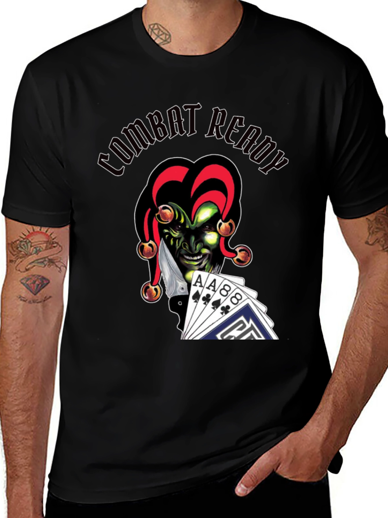 Combat Ready Joker Graphic T-Shirt