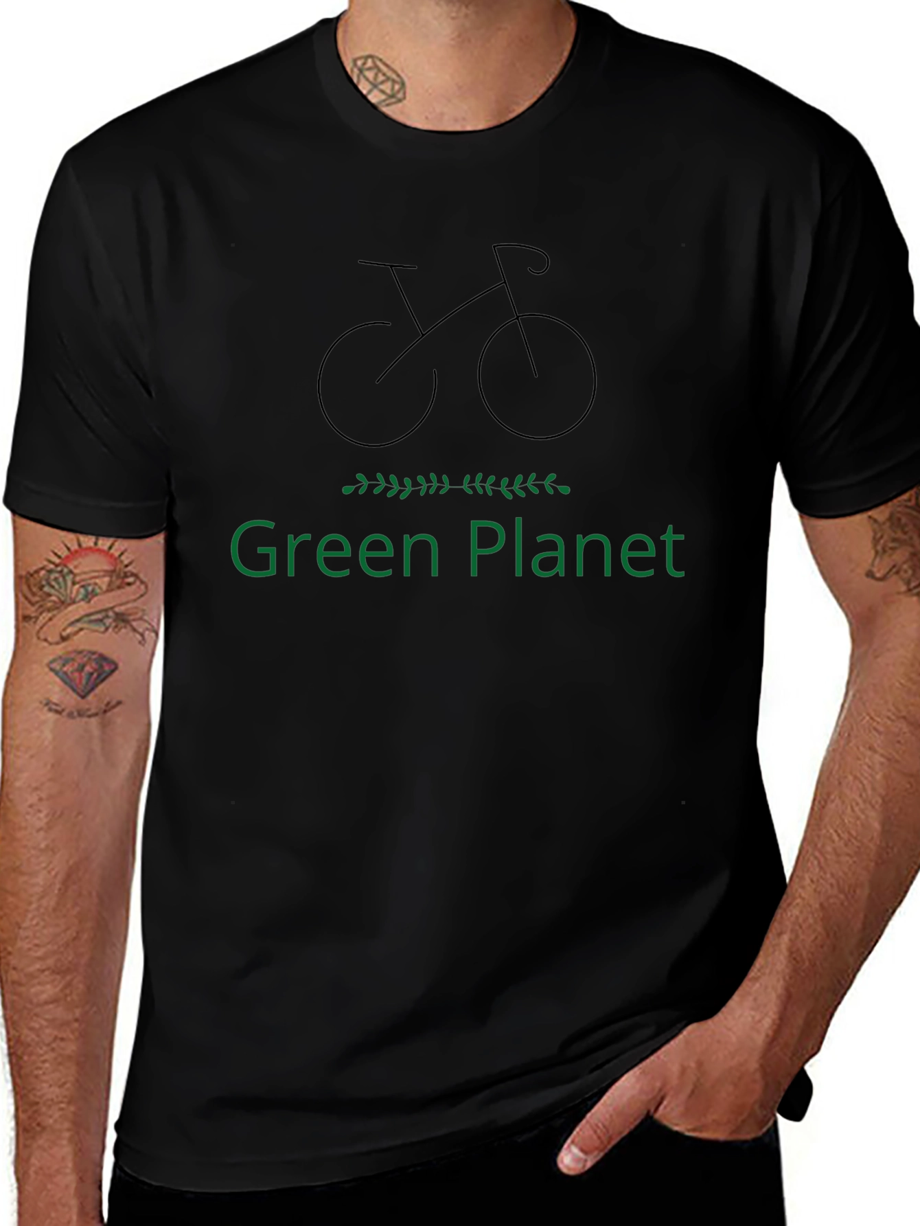 Green Planet Bike T-Shirt - Eco-Friendly Design