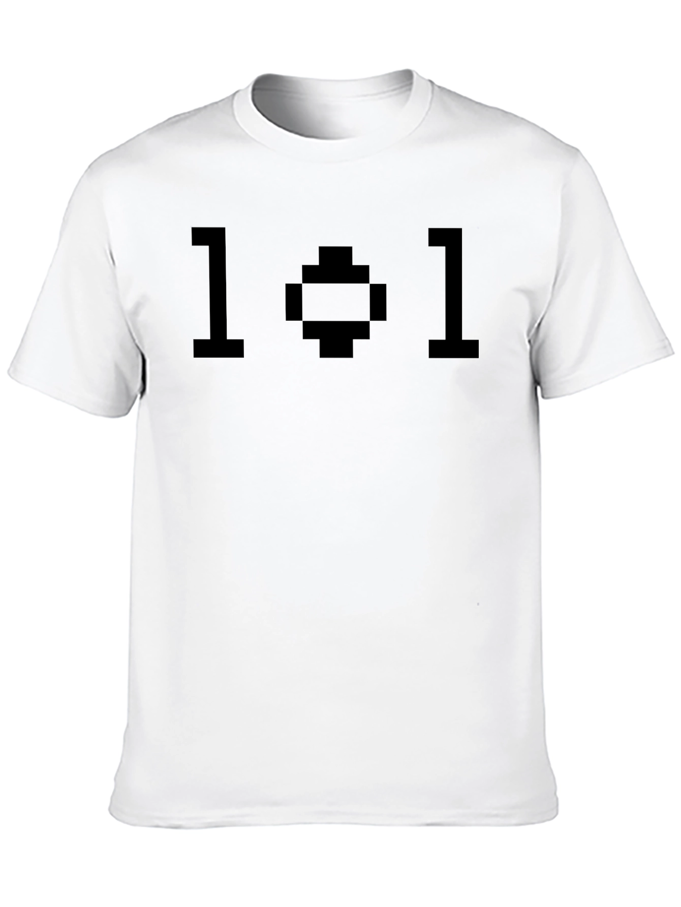 Pixelated 101 Graphic Black T-Shirt