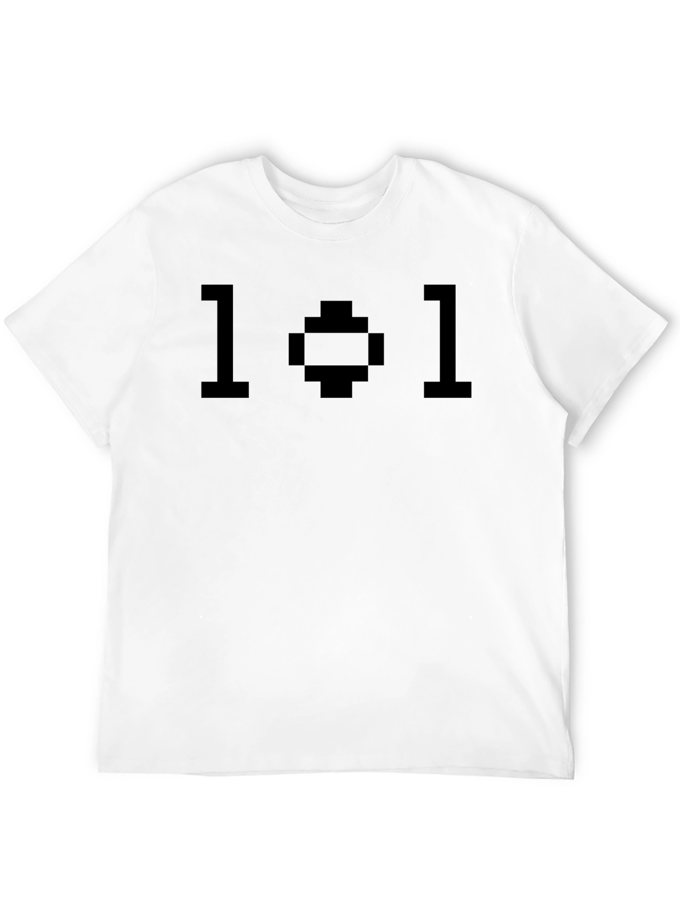 Pixelated 101 Graphic Black T-Shirt