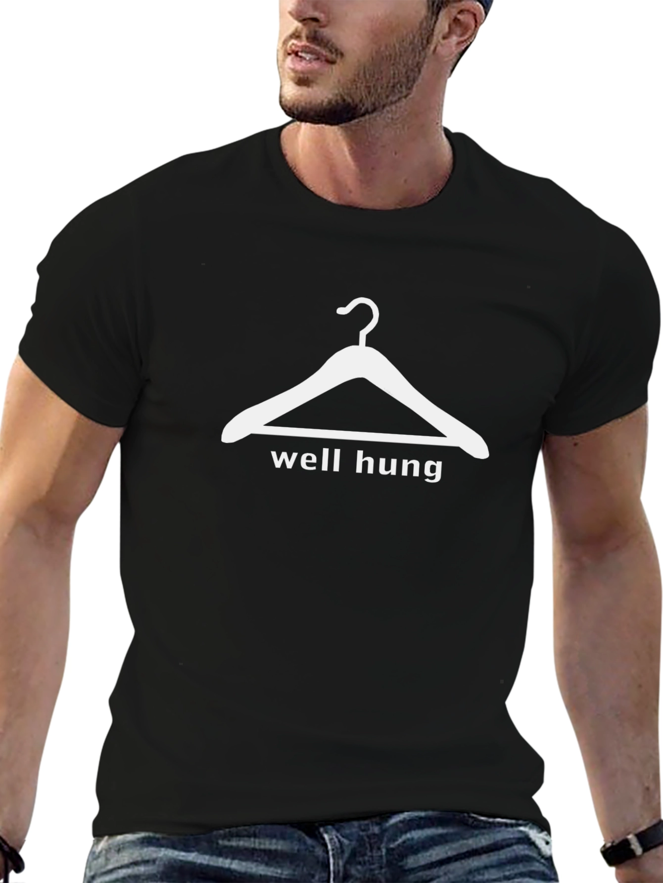 Well Hung T-Shirt - Funny Graphic Tee