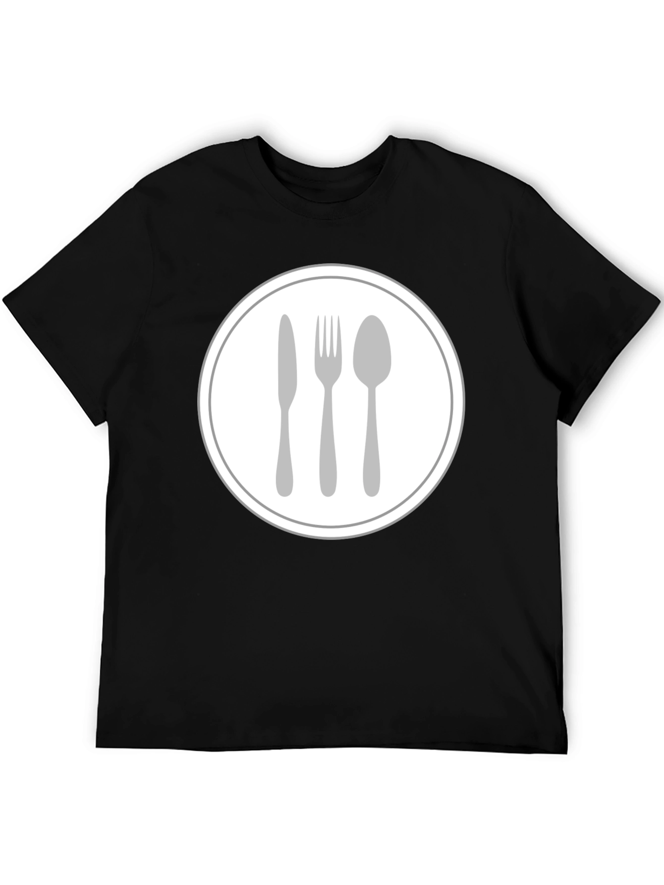 Culinary Cutlery T-Shirt - Round Graphic Tee