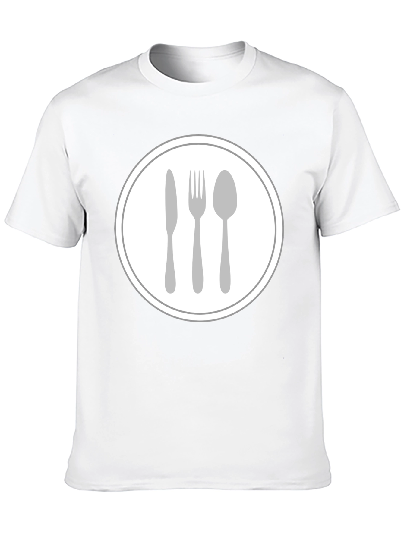 Culinary Cutlery T-Shirt - Round Graphic Tee