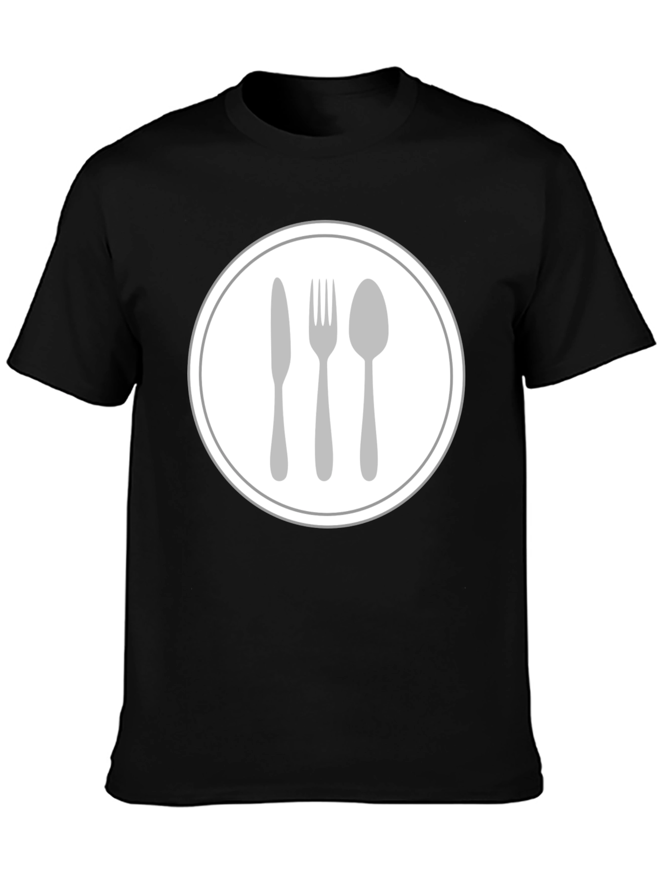 Culinary Cutlery T-Shirt - Round Graphic Tee