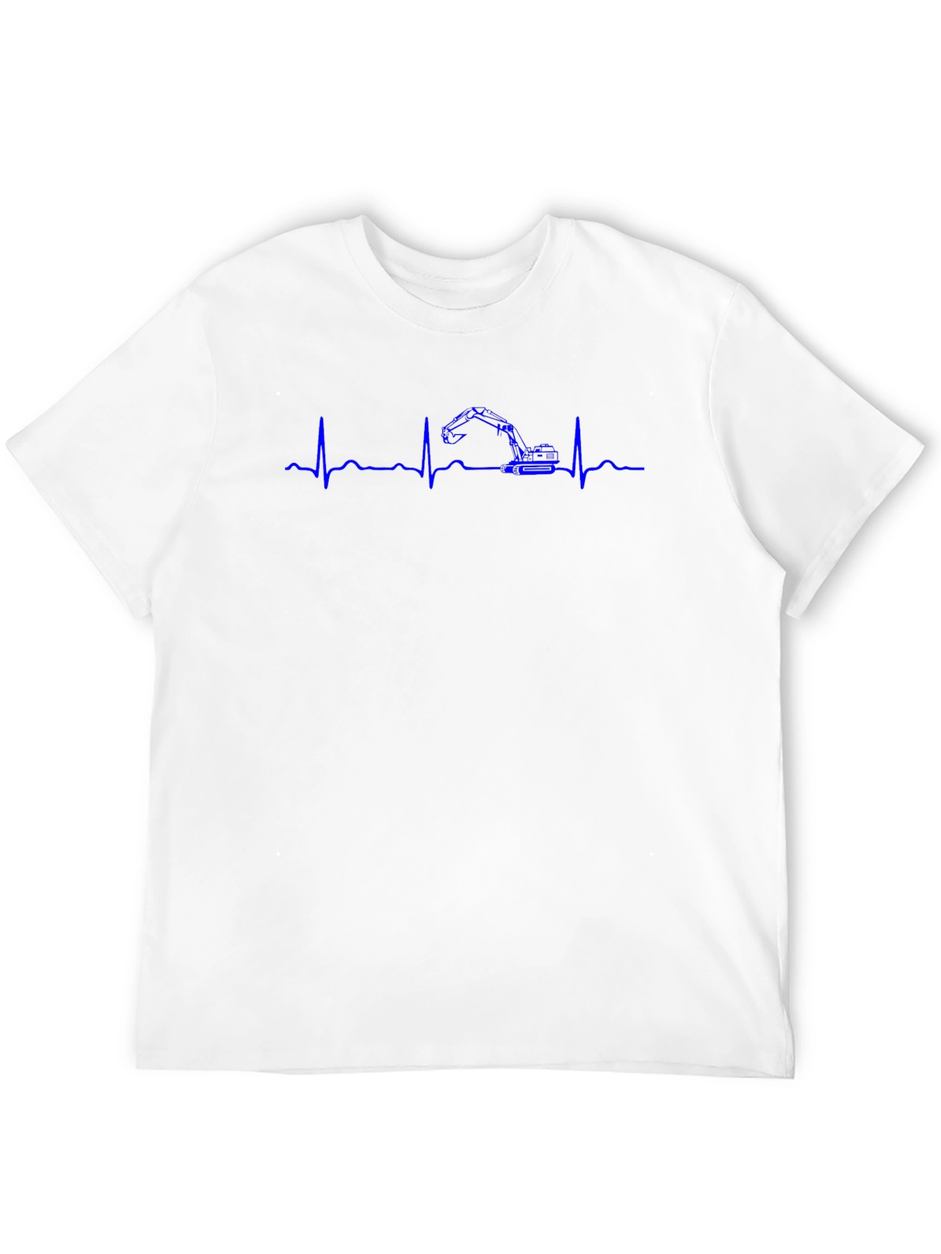 Excavator Heartbeat Graphic T-Shirt