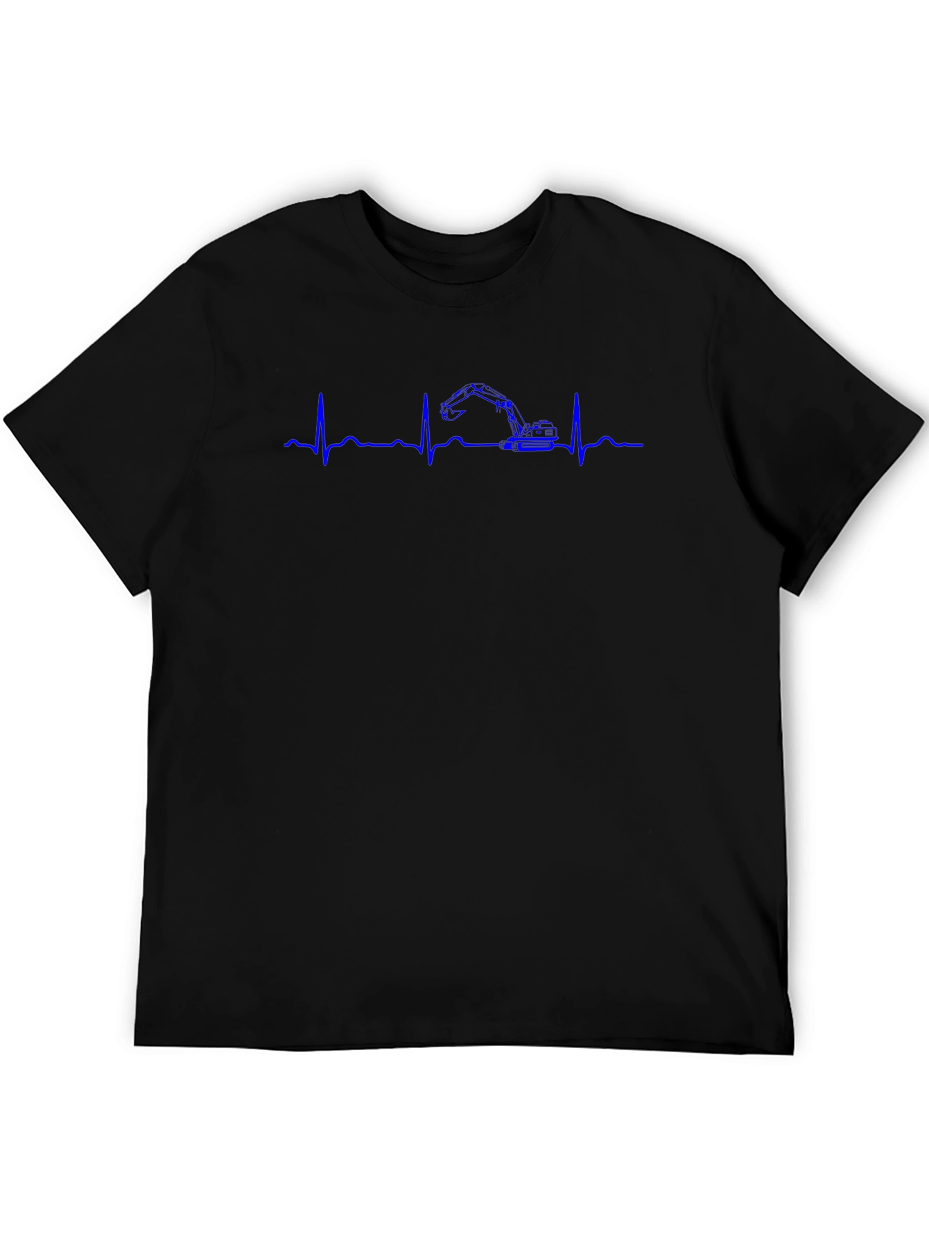 Excavator Heartbeat Graphic T-Shirt