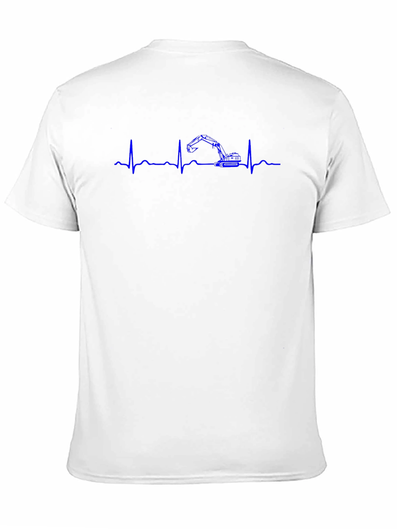 Excavator Heartbeat Graphic T-Shirt