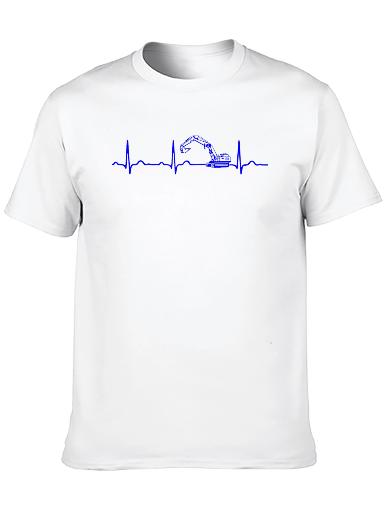 Excavator Heartbeat Graphic T-Shirt