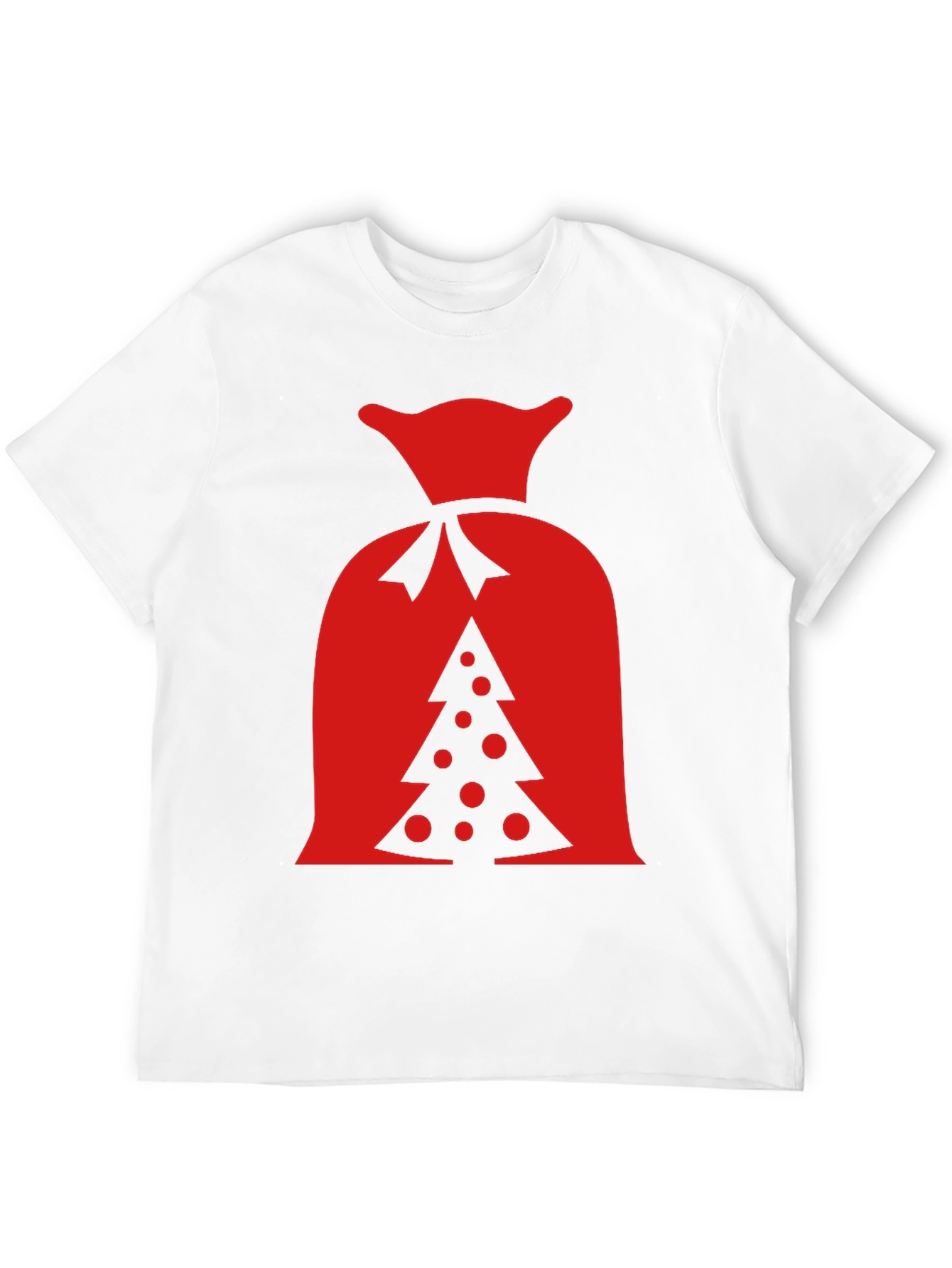 Festive Christmas Tree Sack Graphic Tee