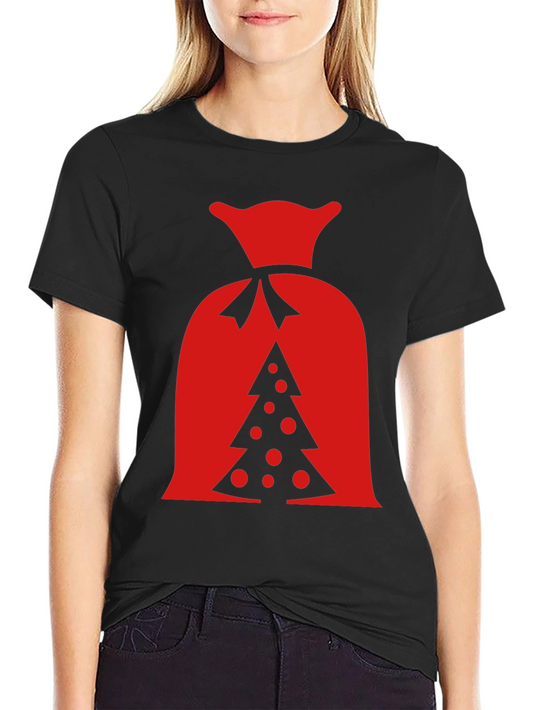 Festive Christmas Tree Sack Graphic Tee