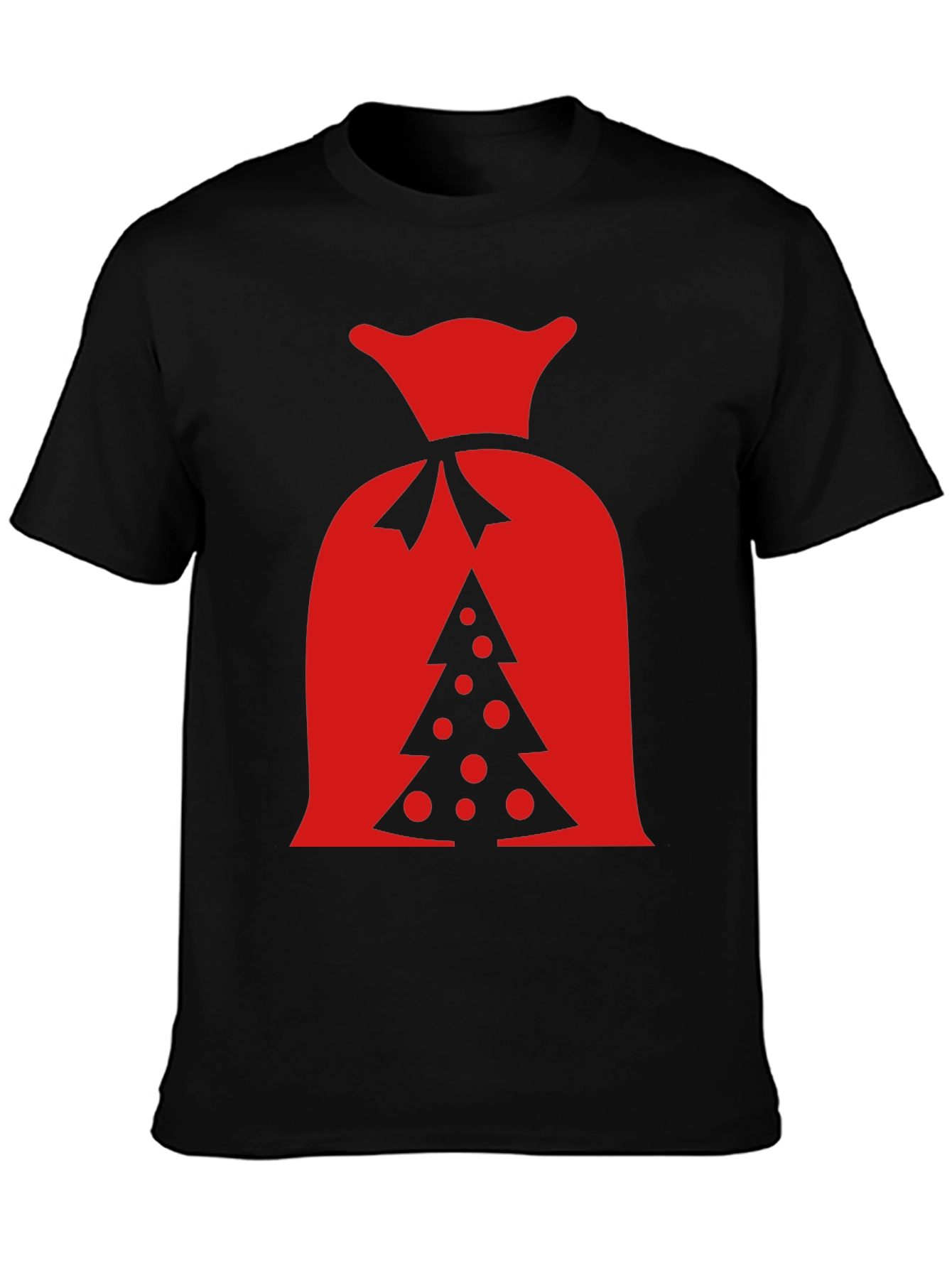 Festive Christmas Tree Sack Graphic Tee