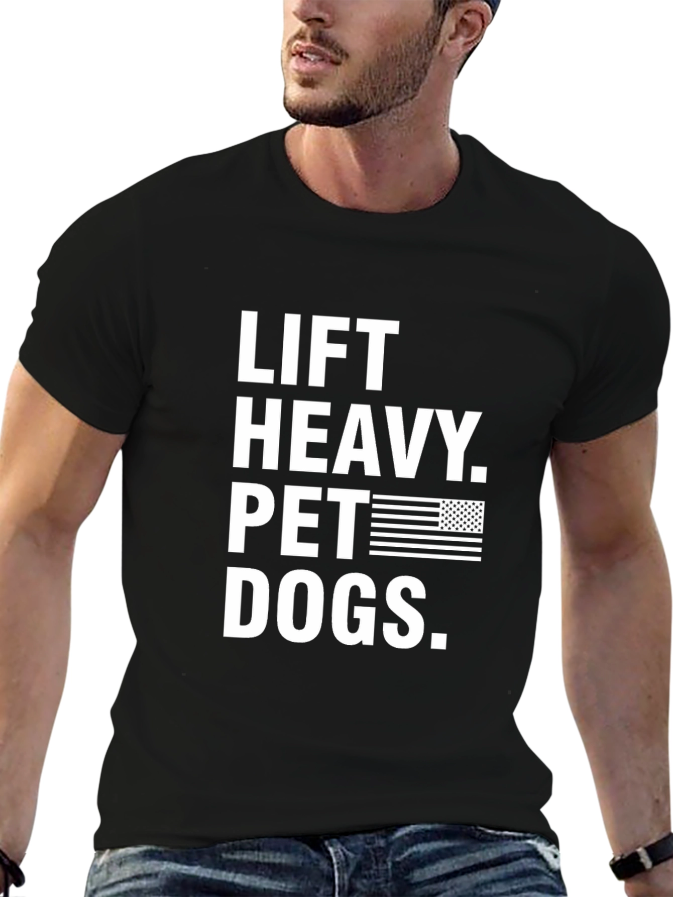 Lift Heavy Pet Dogs Graphic Tee
