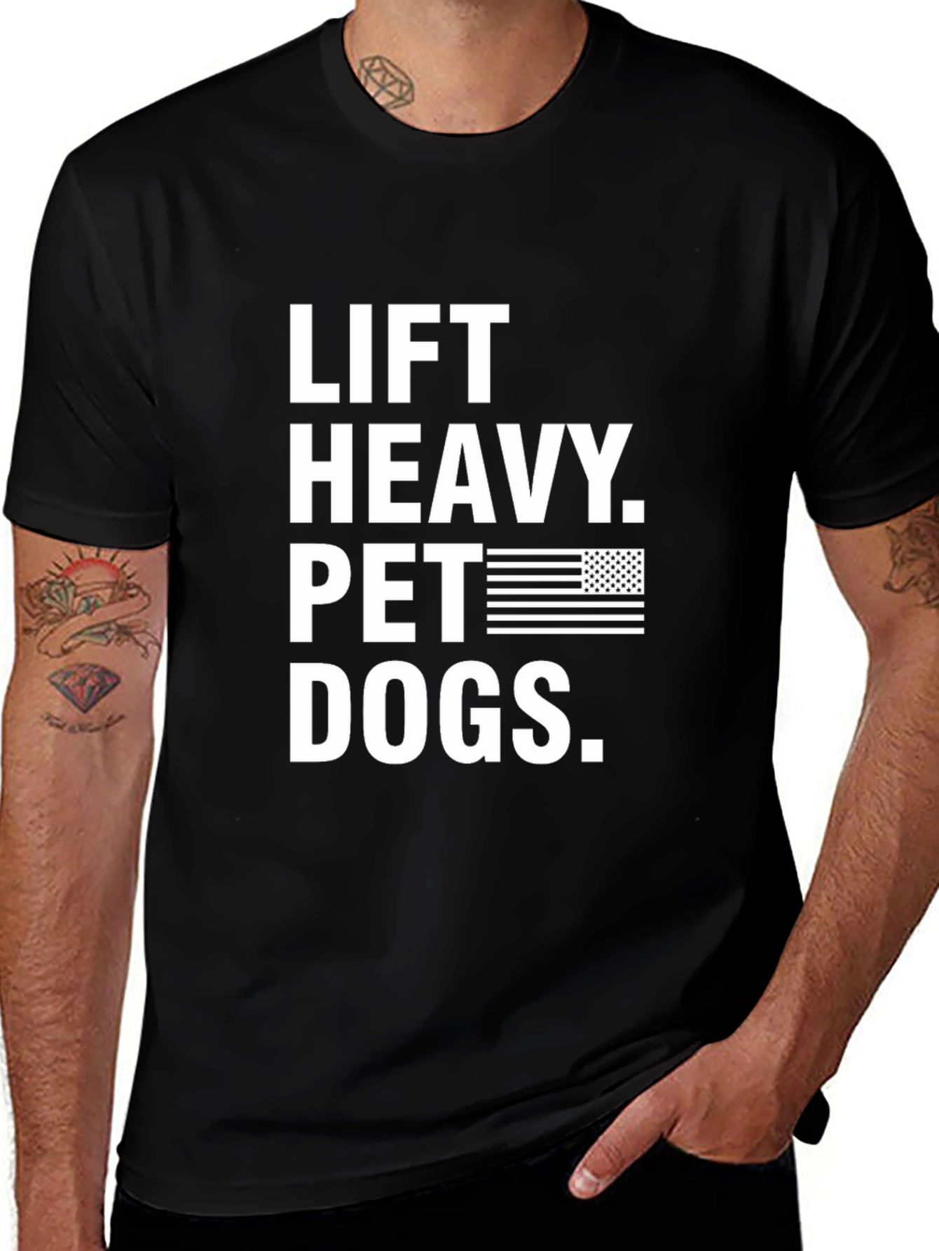 Lift Heavy Pet Dogs Graphic Tee