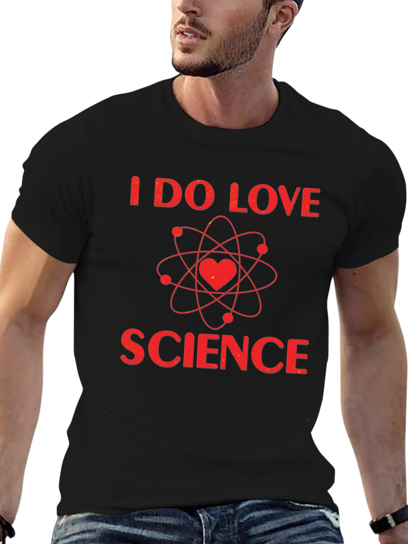 I Love Science T-Shirt - Heart Atom Design