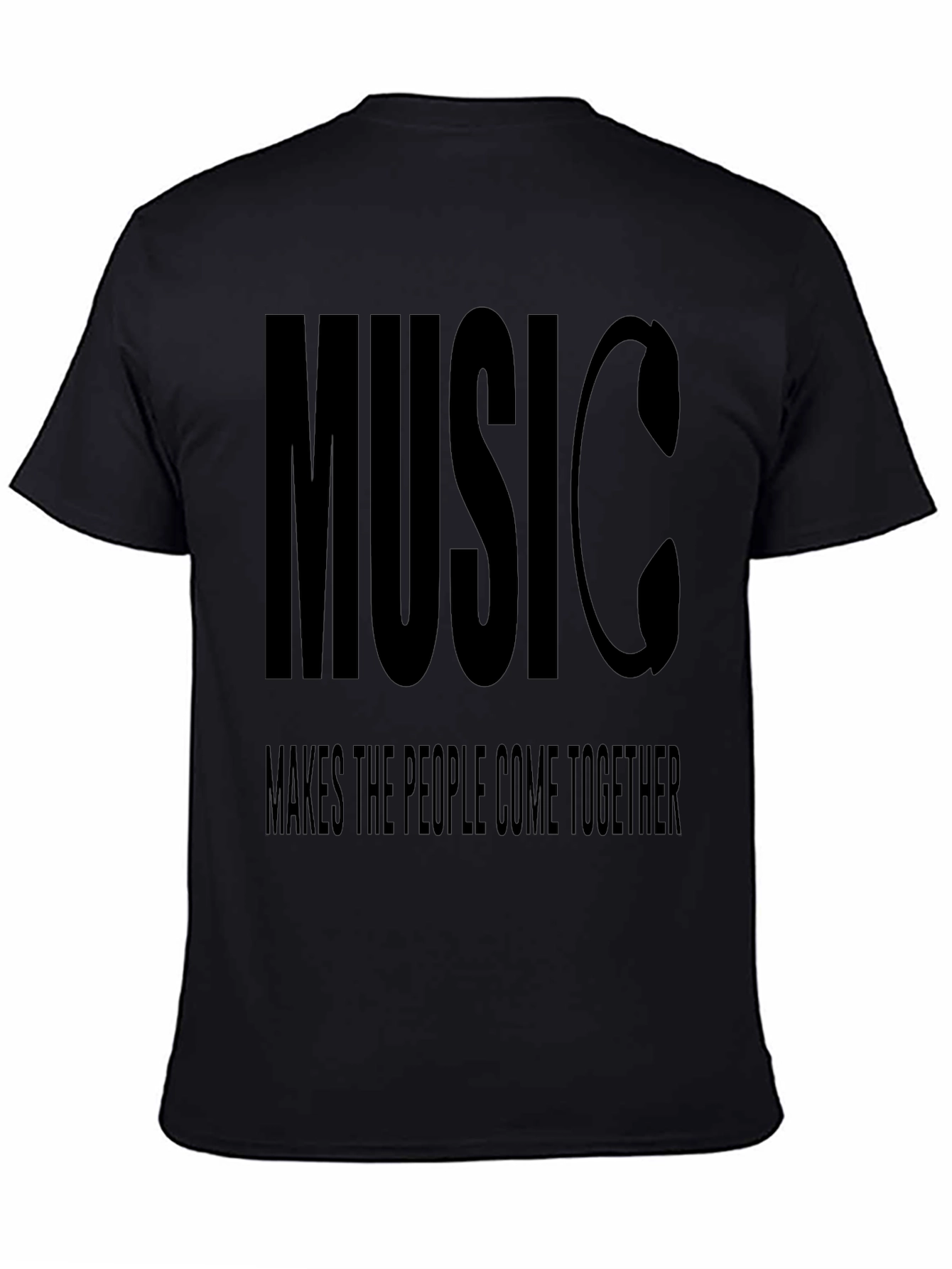 Music Unites Graphic Tee - Black T-Shirt