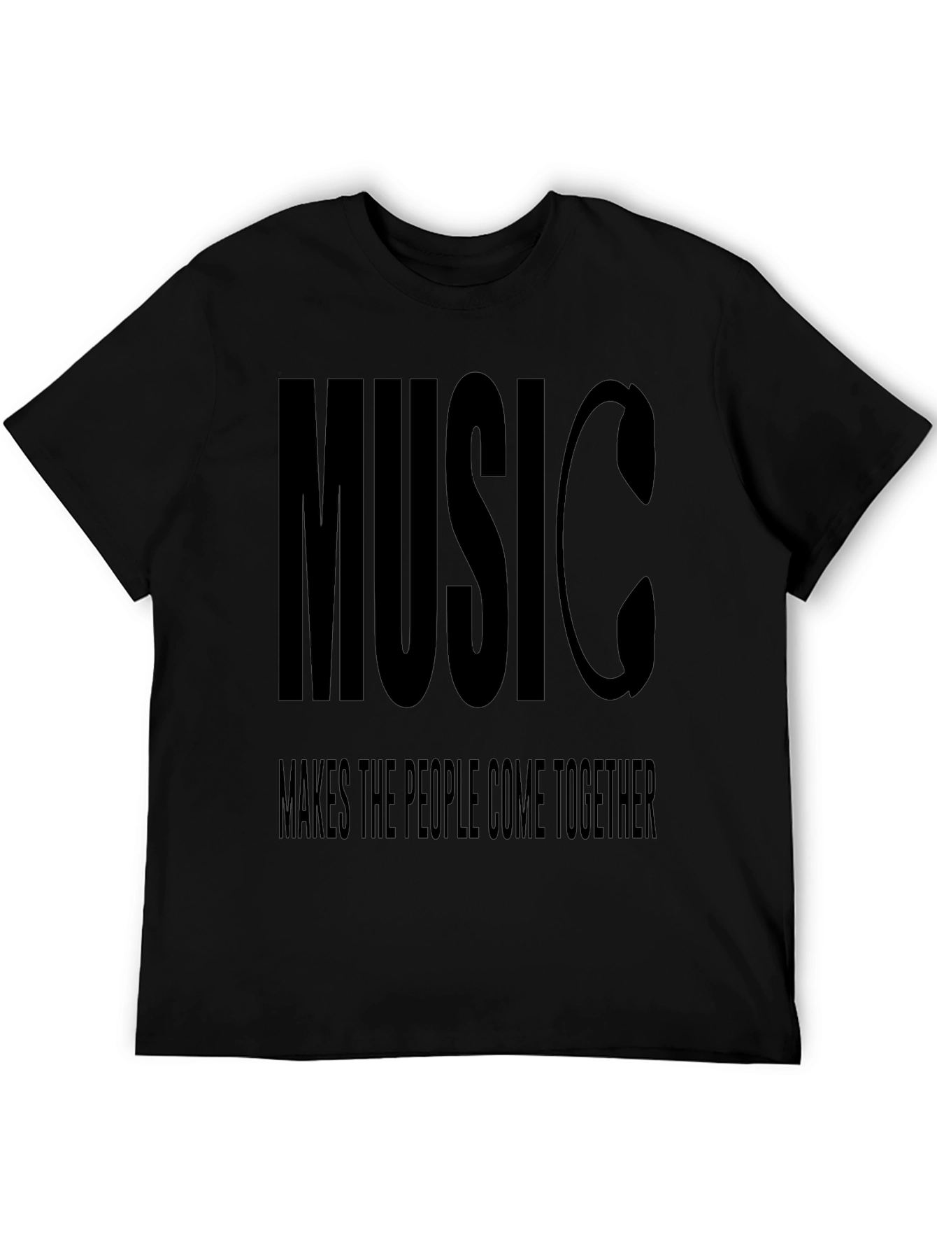 Music Unites Graphic Tee - Black T-Shirt