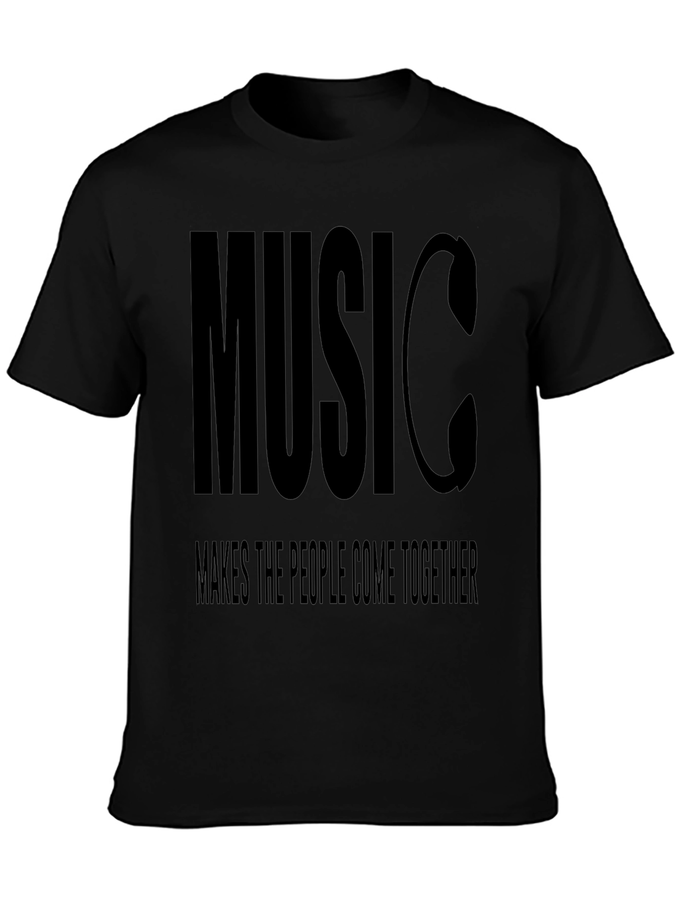Music Unites Graphic Tee - Black T-Shirt