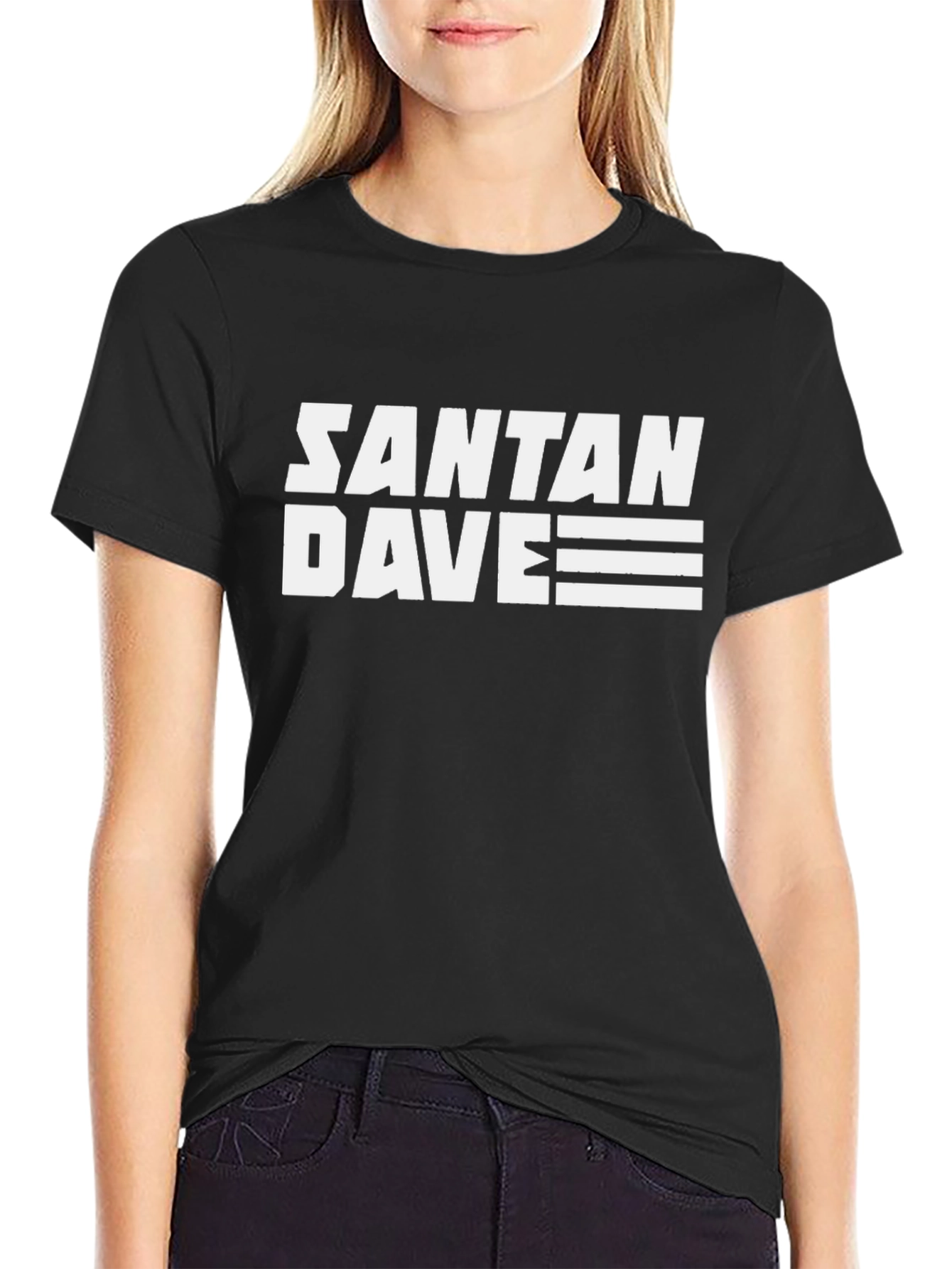 Santana Dave Graphic T-Shirt - Black Cotton Tee
