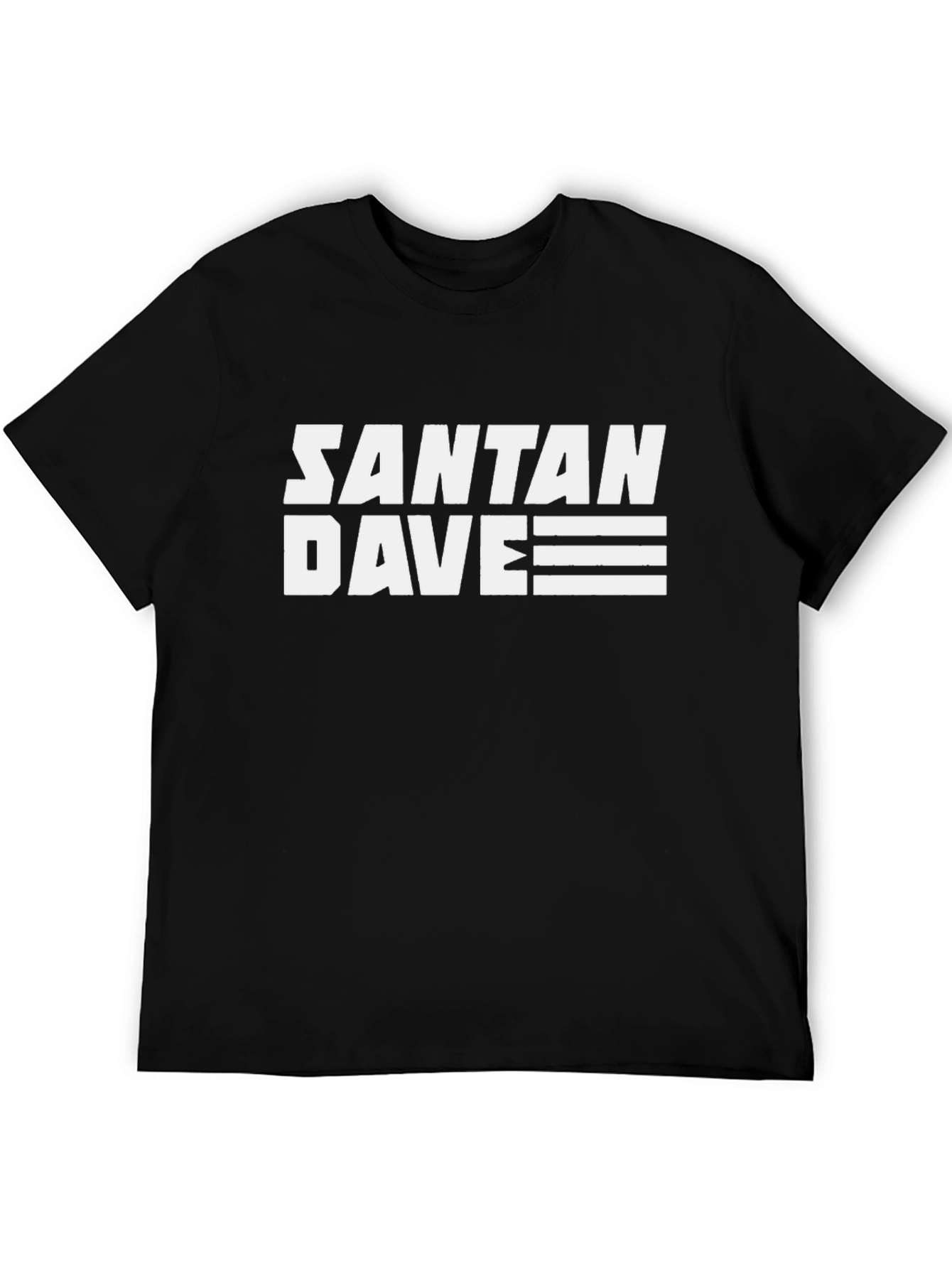 Santana Dave Graphic T-Shirt - Black Cotton Tee