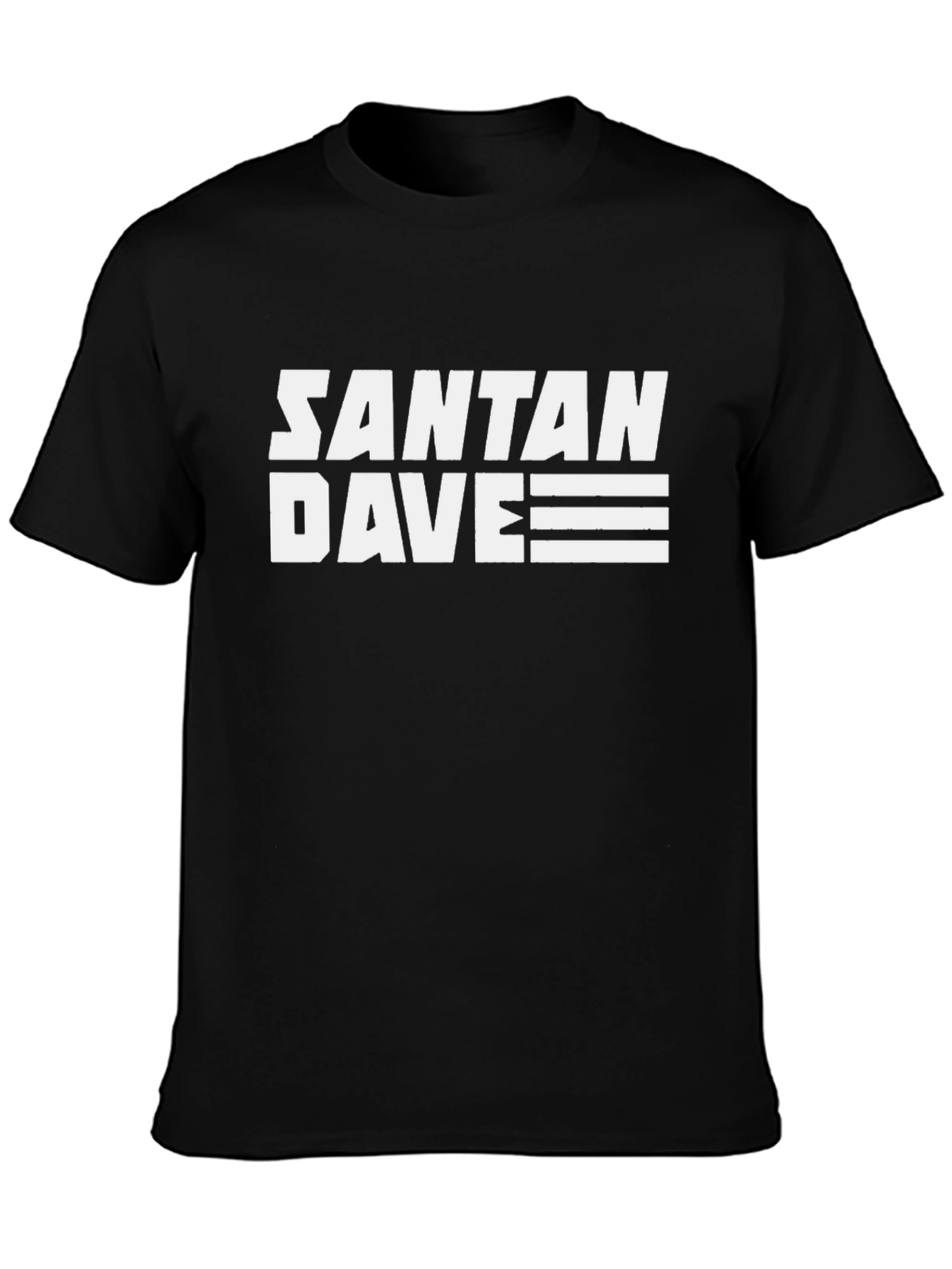 Santana Dave Graphic T-Shirt - Black Cotton Tee