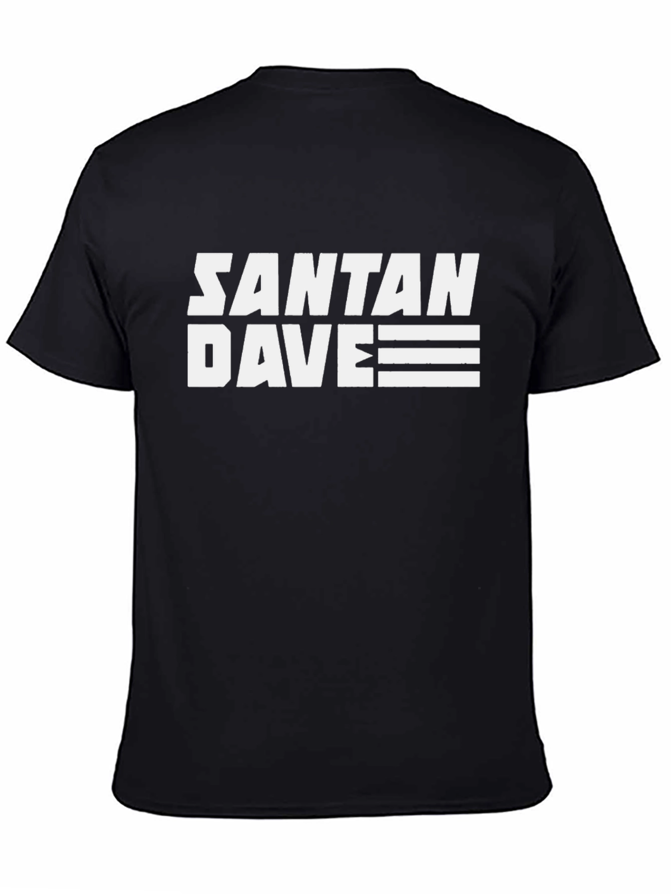 Santana Dave Graphic T-Shirt - Black Cotton Tee