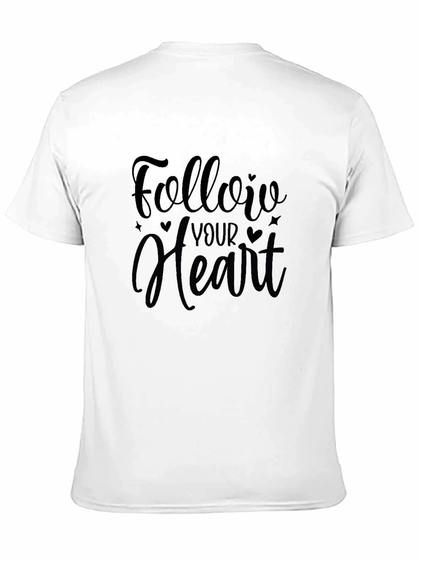 Follow Your Heart Black Graphic Tee