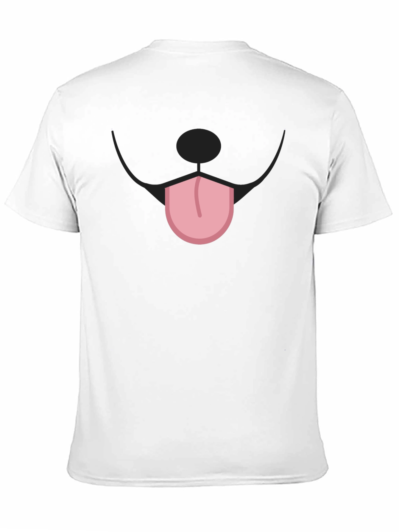 Funny Dog Face Graphic Black T-Shirt