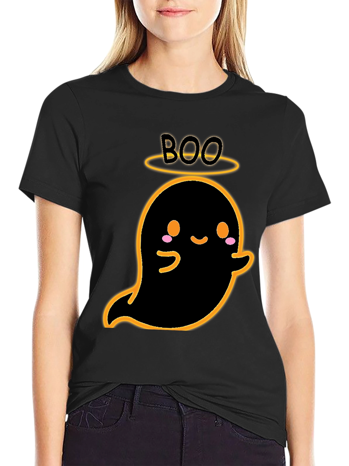 Cute Ghost Boo Halloween T-Shirt
