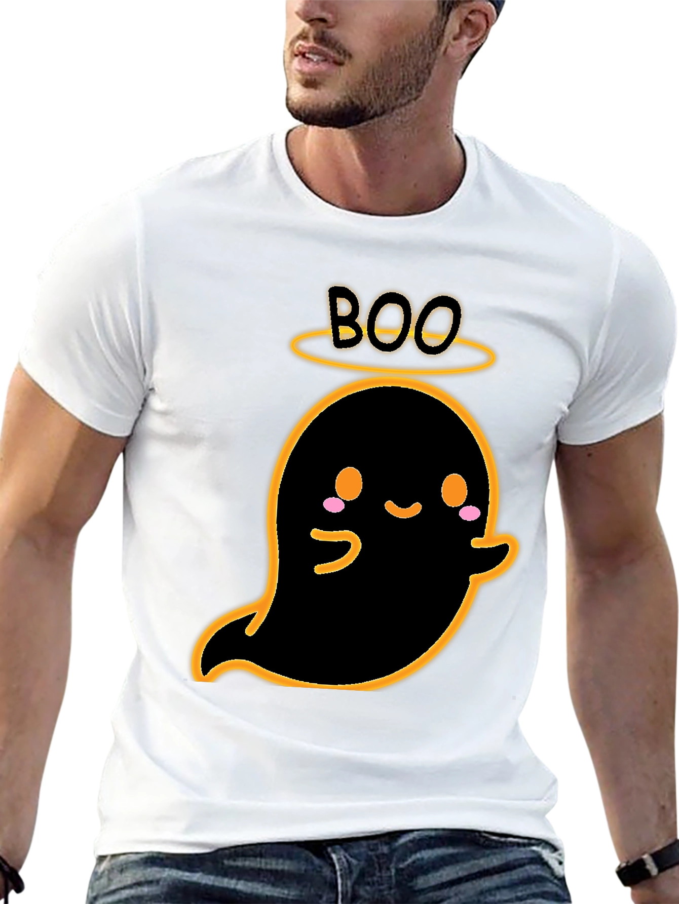 Cute Ghost Boo Halloween T-Shirt