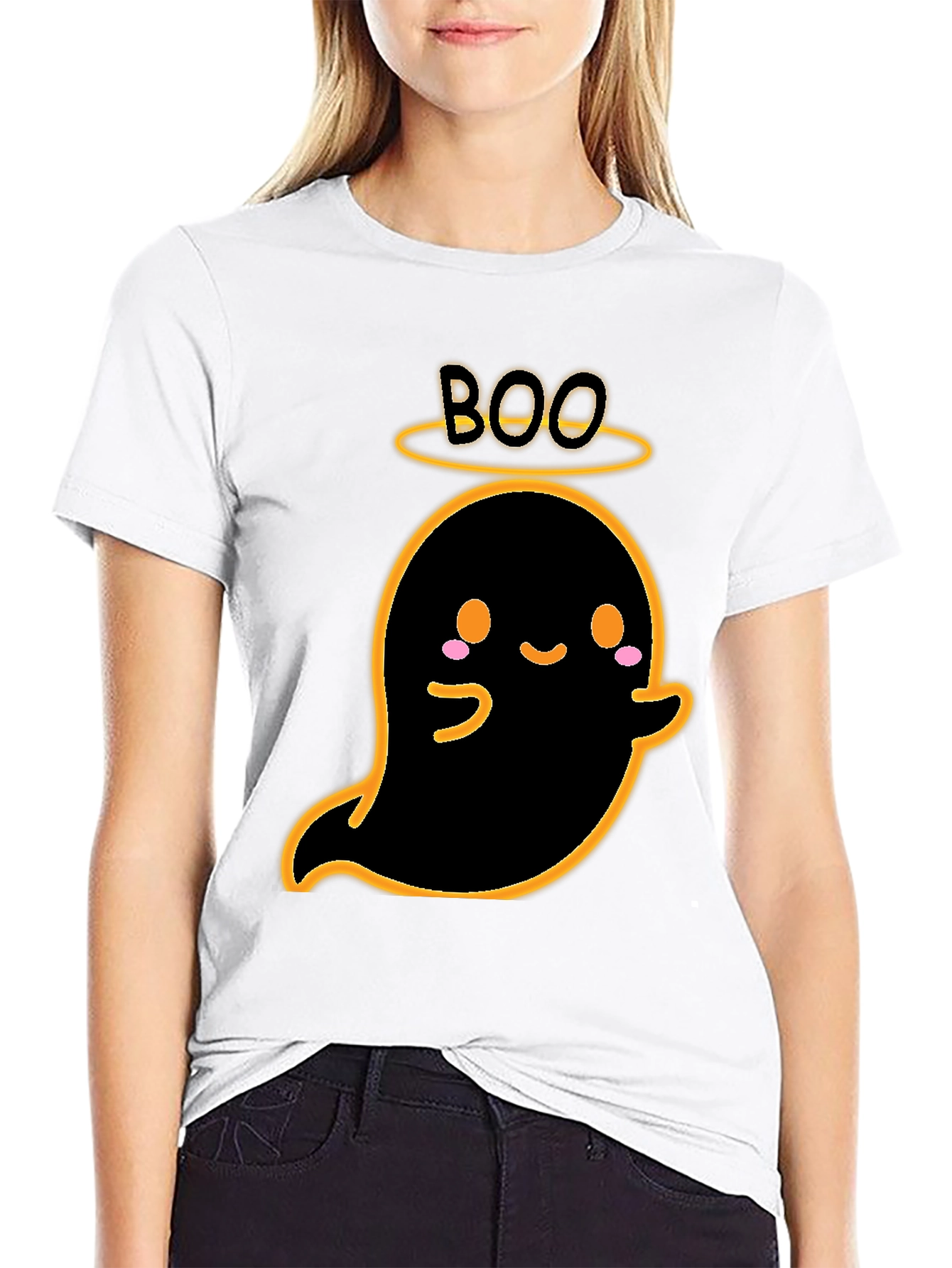 Cute Ghost Boo Halloween T-Shirt