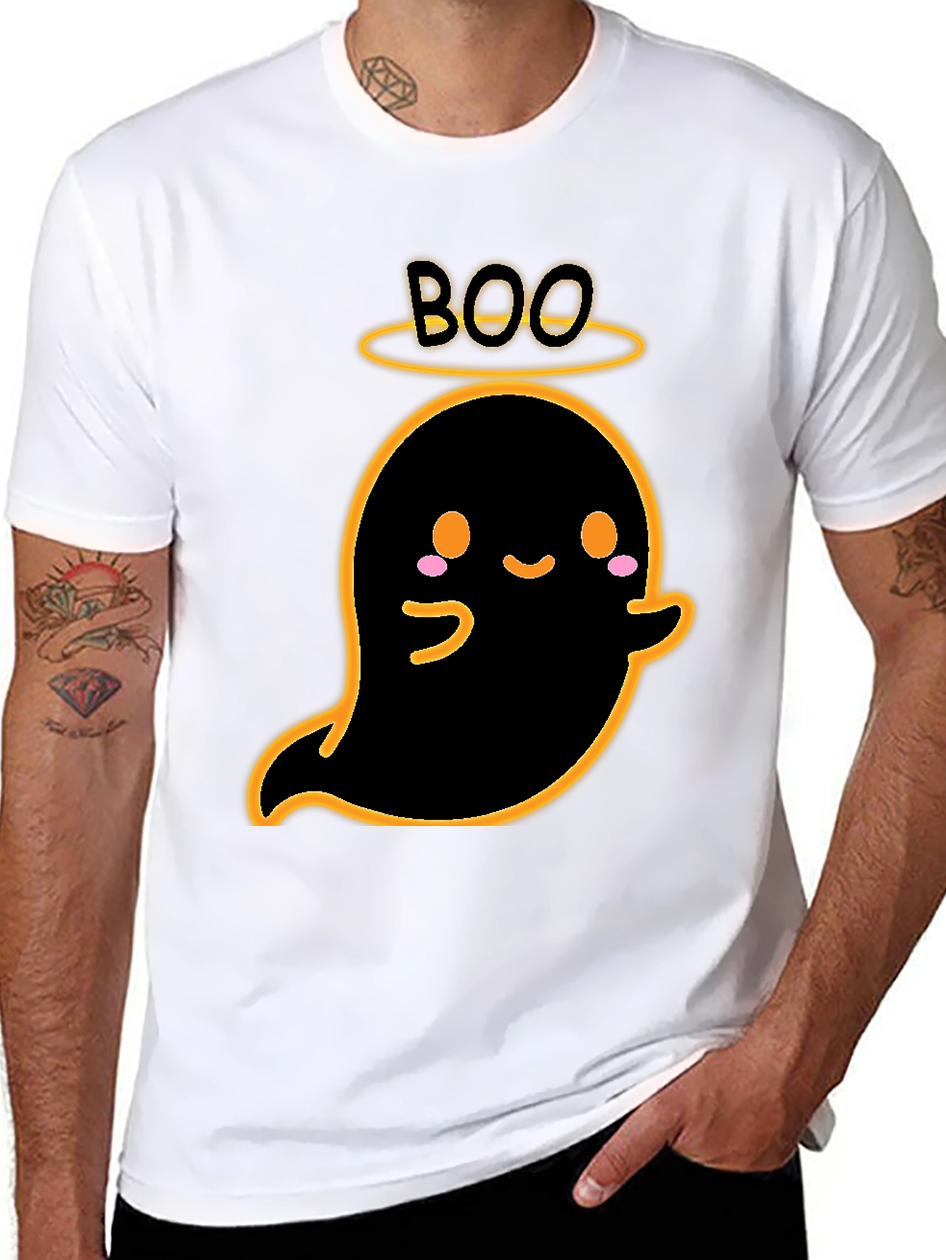 Cute Ghost Boo Halloween T-Shirt