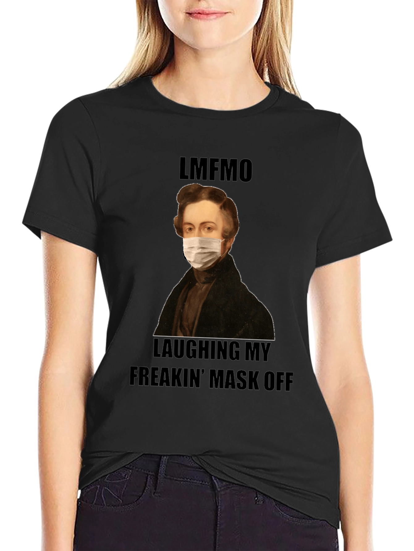 Funny LMFAO Masked Portrait T-Shirt
