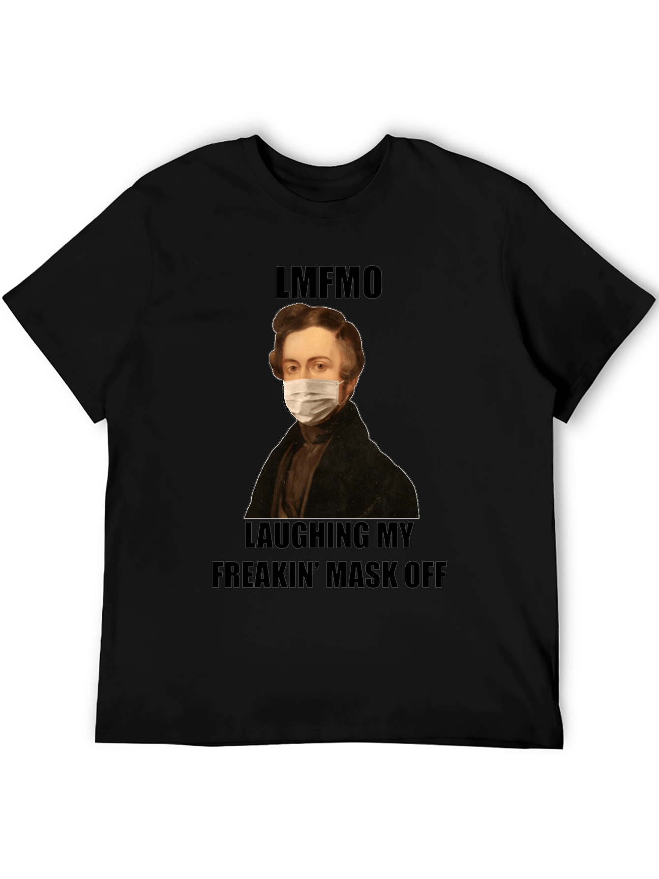 Funny LMFAO Masked Portrait T-Shirt