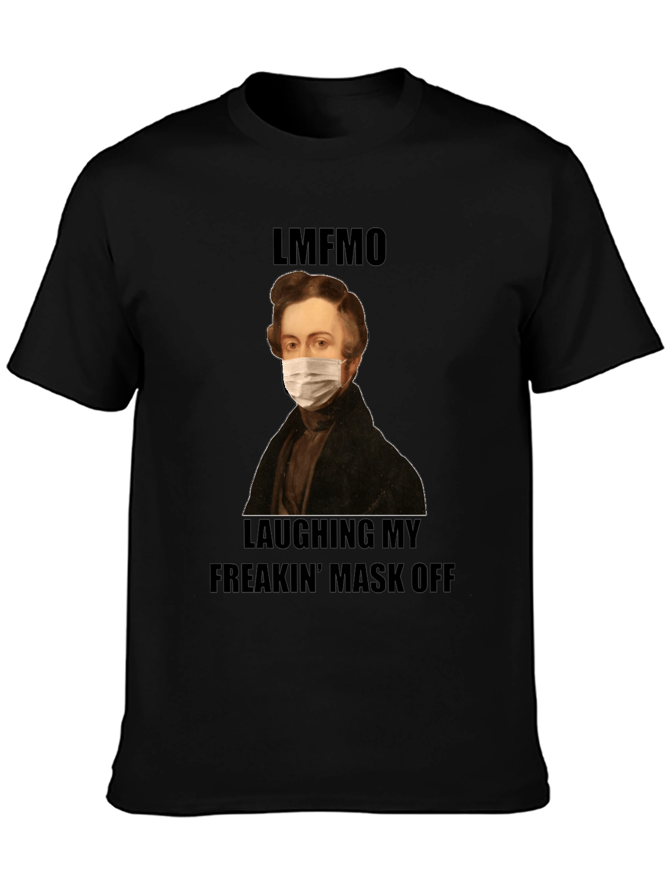 Funny LMFAO Masked Portrait T-Shirt