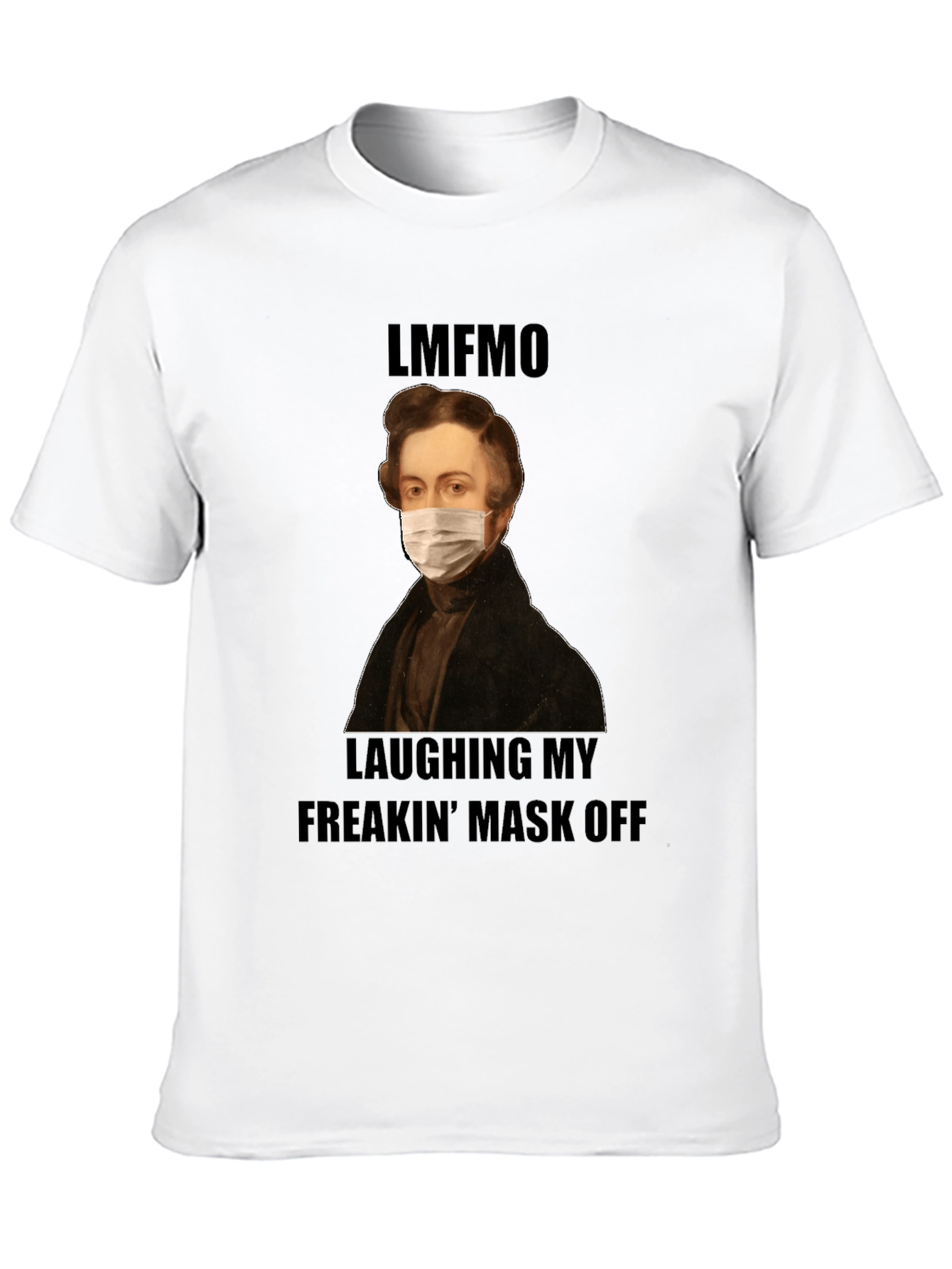 Funny LMFAO Masked Portrait T-Shirt