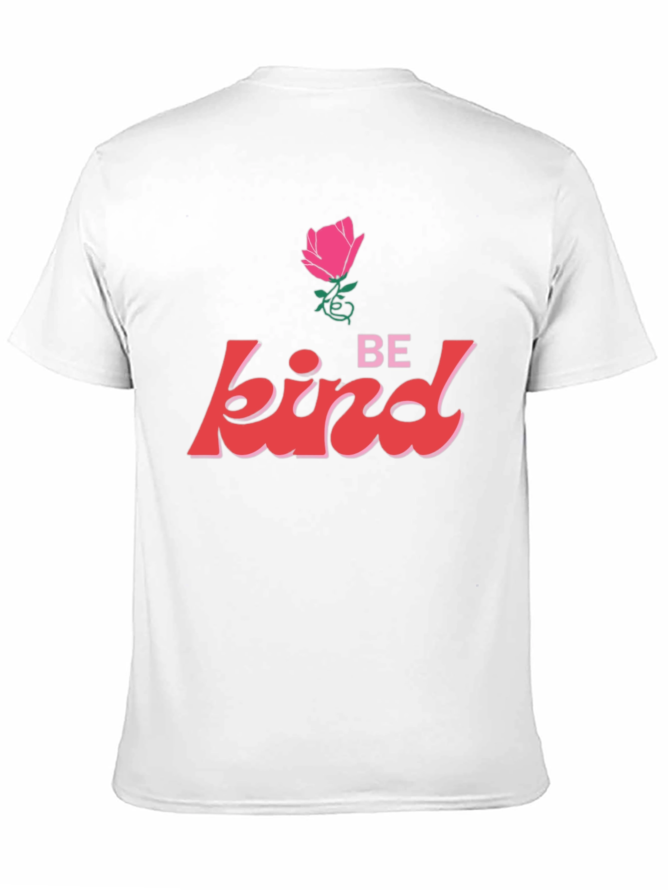 Be Kind Rose Graphic Tee - Unisex Black T-Shirt