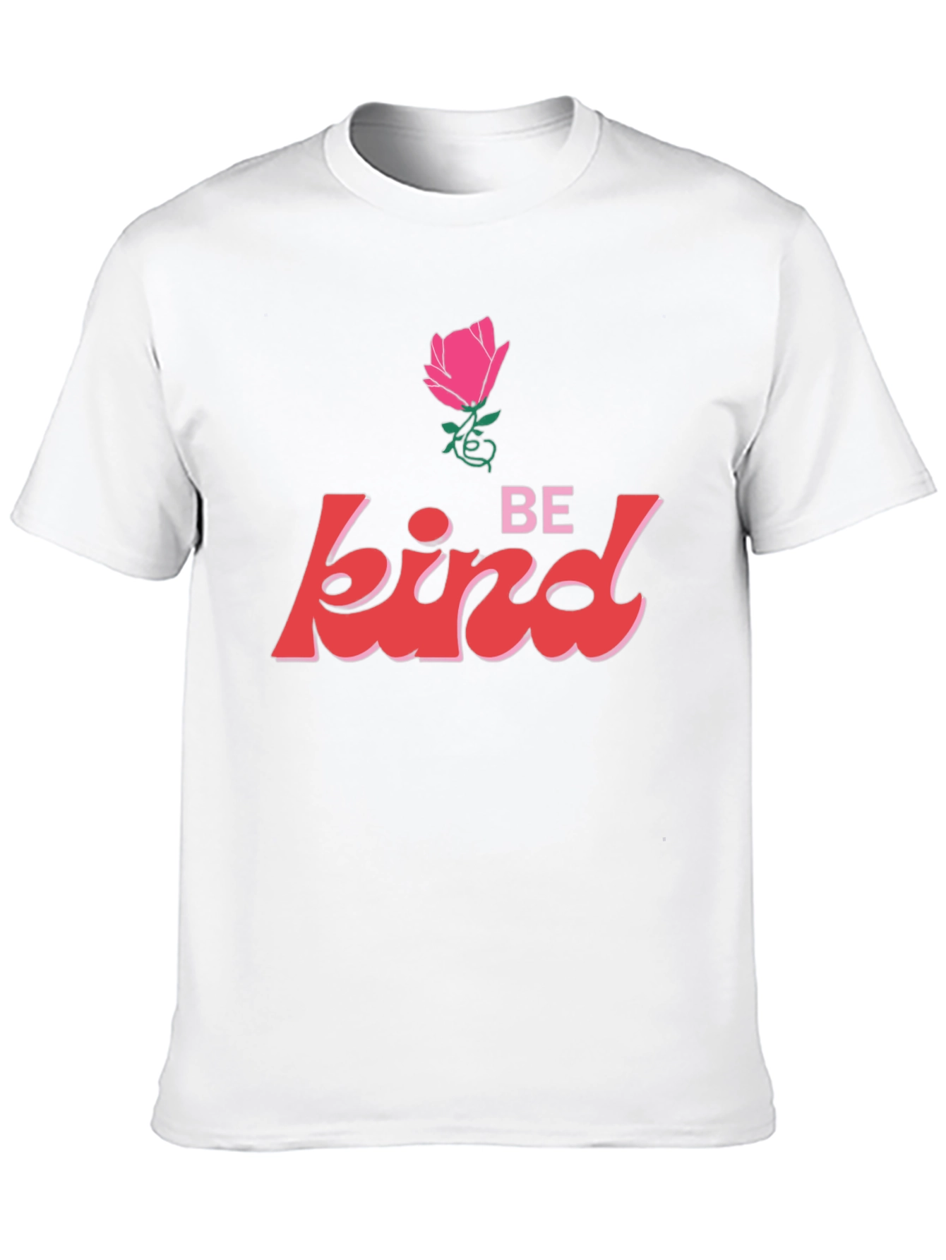 Be Kind Rose Graphic Tee - Unisex Black T-Shirt