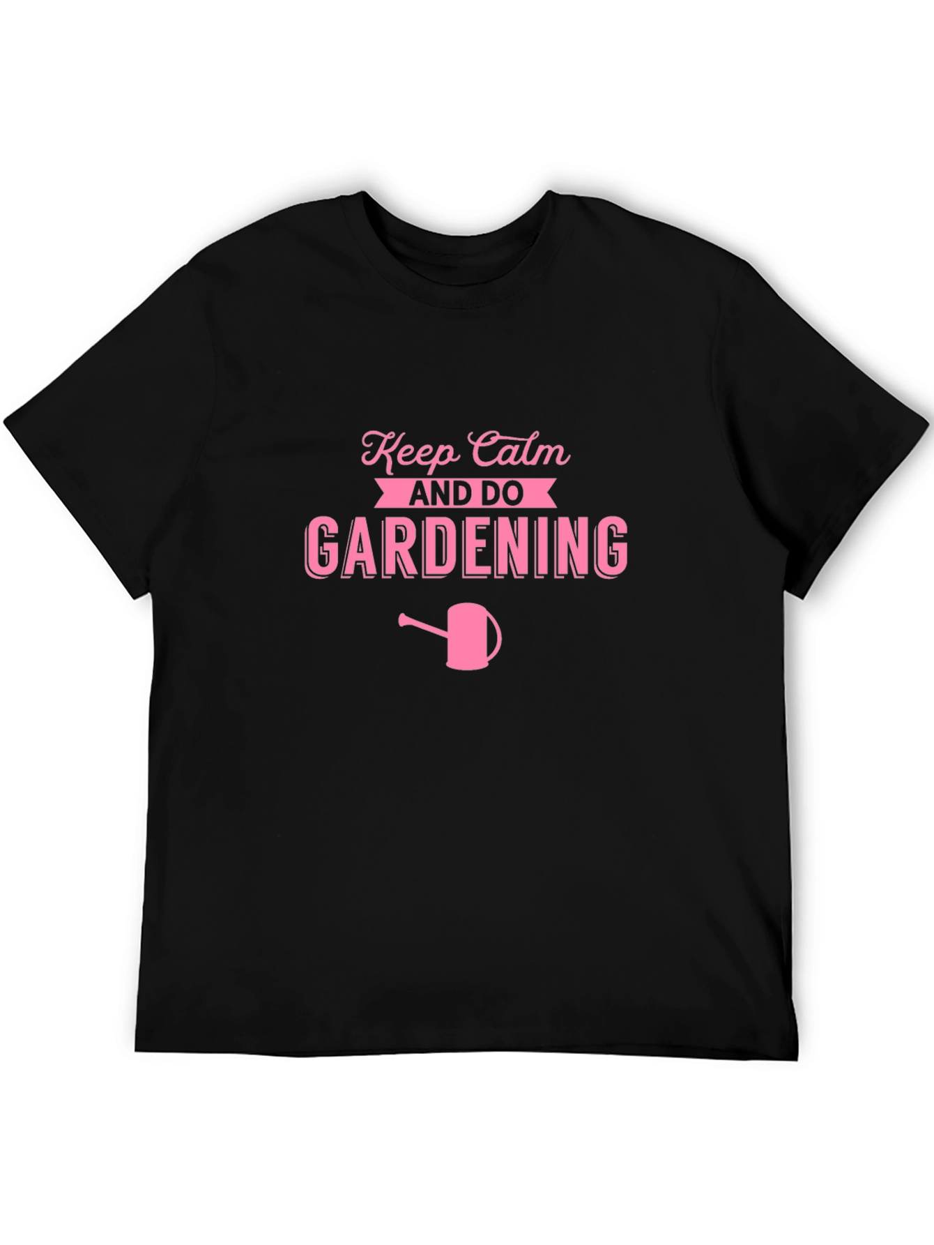 Keep Calm and Do Gardening Pink Graphic Tee