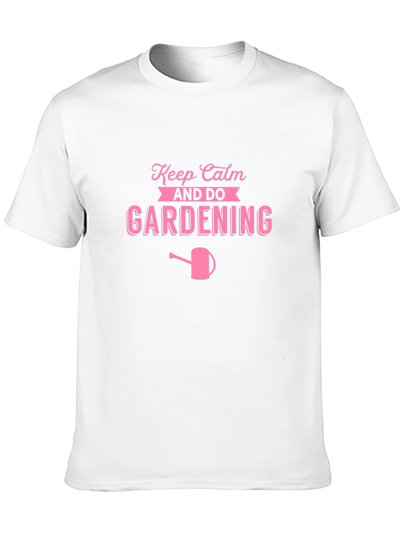 Keep Calm and Do Gardening Pink Graphic Tee