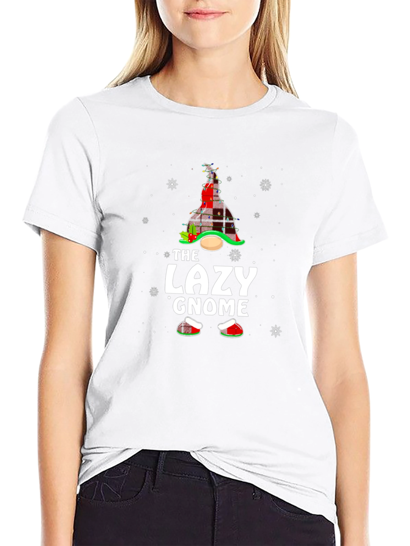 The Lazy Gnome Christmas Graphic Tee