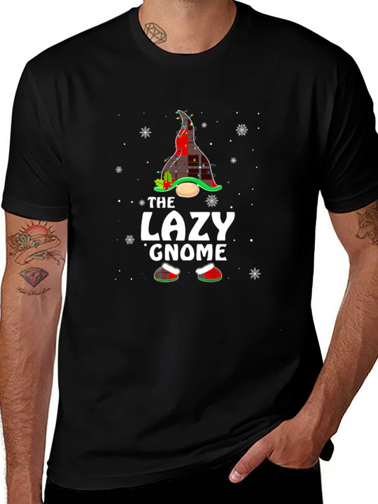 The Lazy Gnome Christmas Graphic Tee