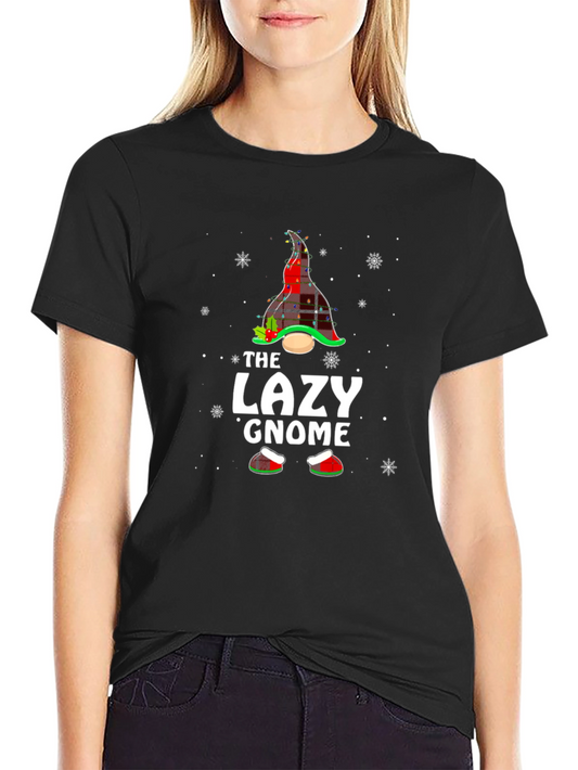 The Lazy Gnome Christmas Graphic Tee