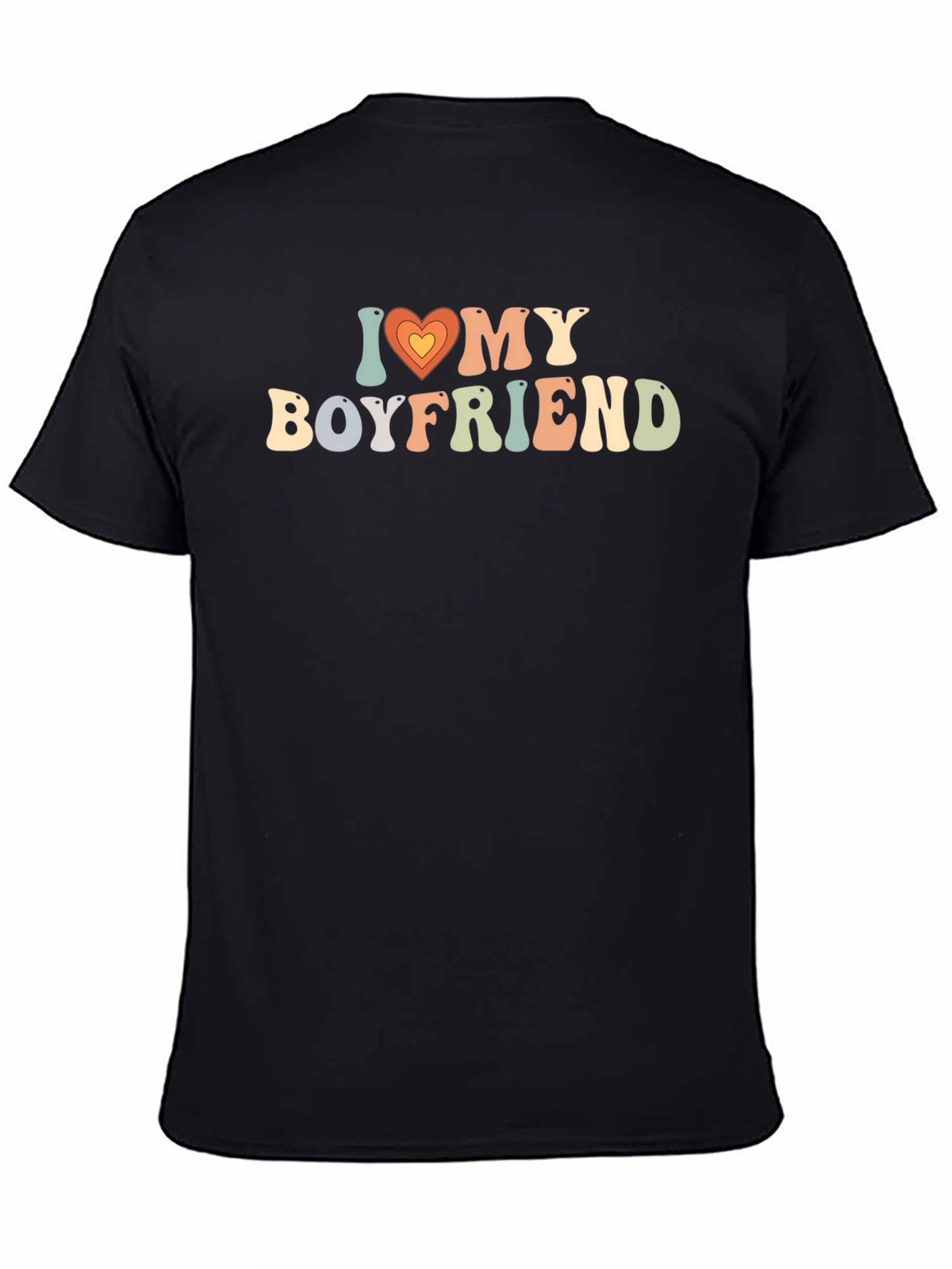 I Heart My Boyfriend Retro Graphic Tee