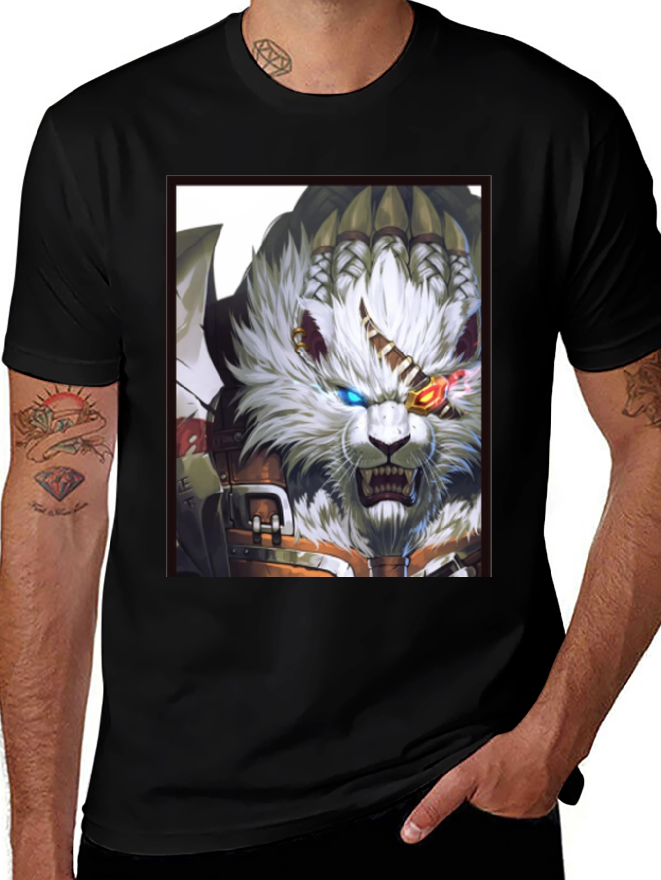 Feline Fantasy Graphic Tee - Unique Design