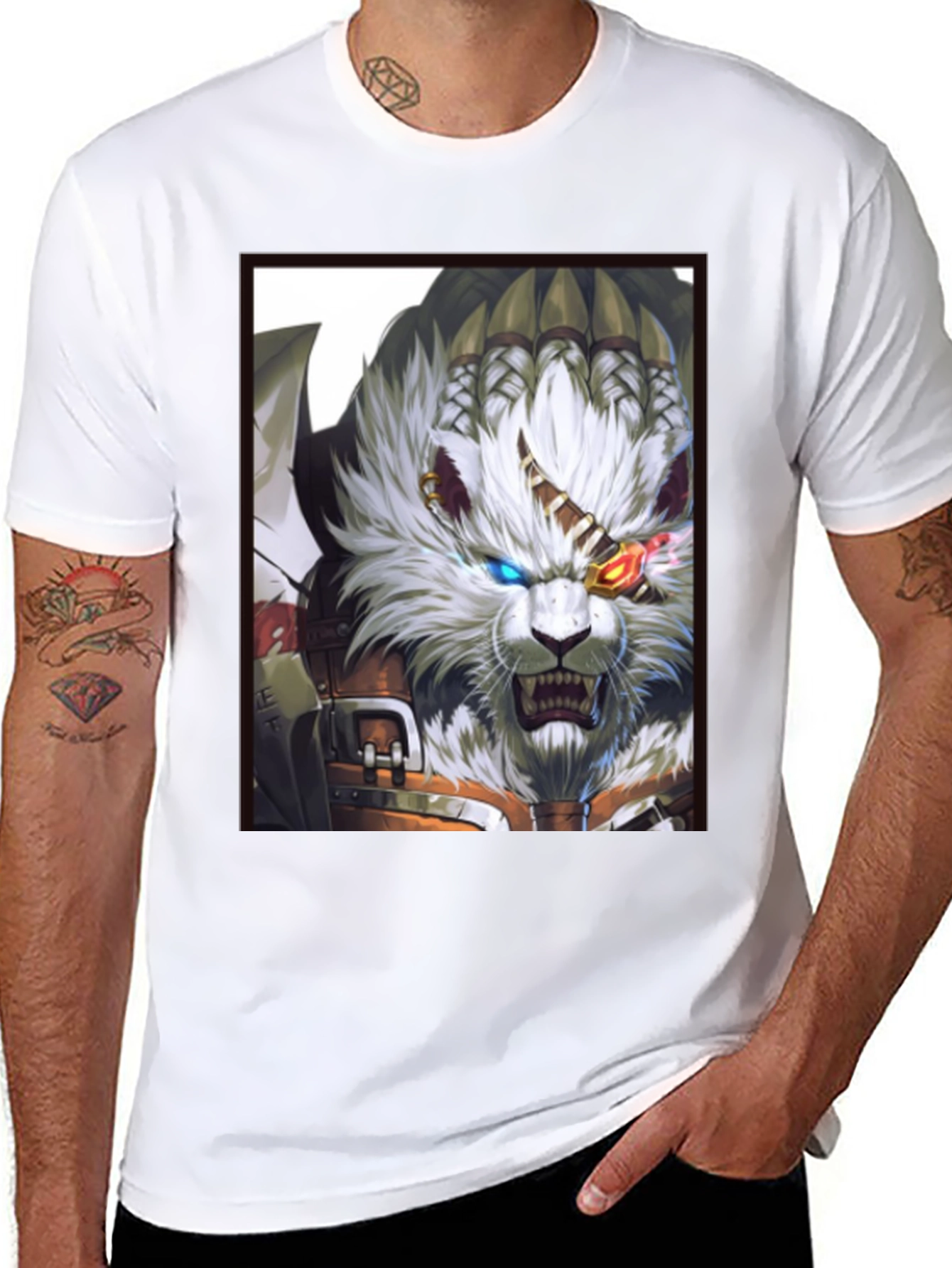 Feline Fantasy Graphic Tee - Unique Design