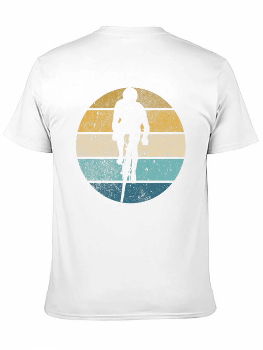 Retro Cyclist Graphic Tee - Vintage Style T-Shirt