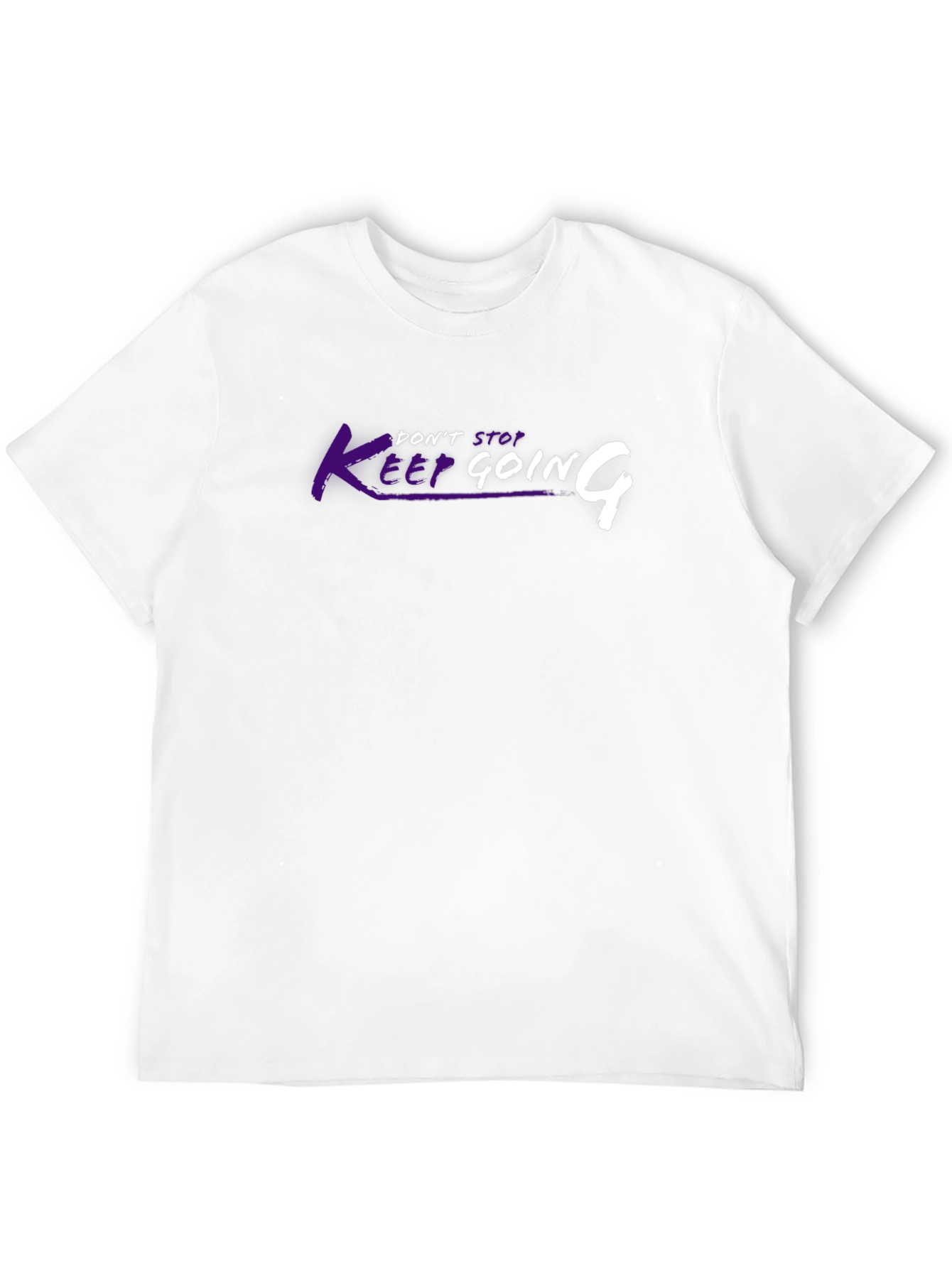 Keep Going Graphic Tee - Motivational Black T-Shirt